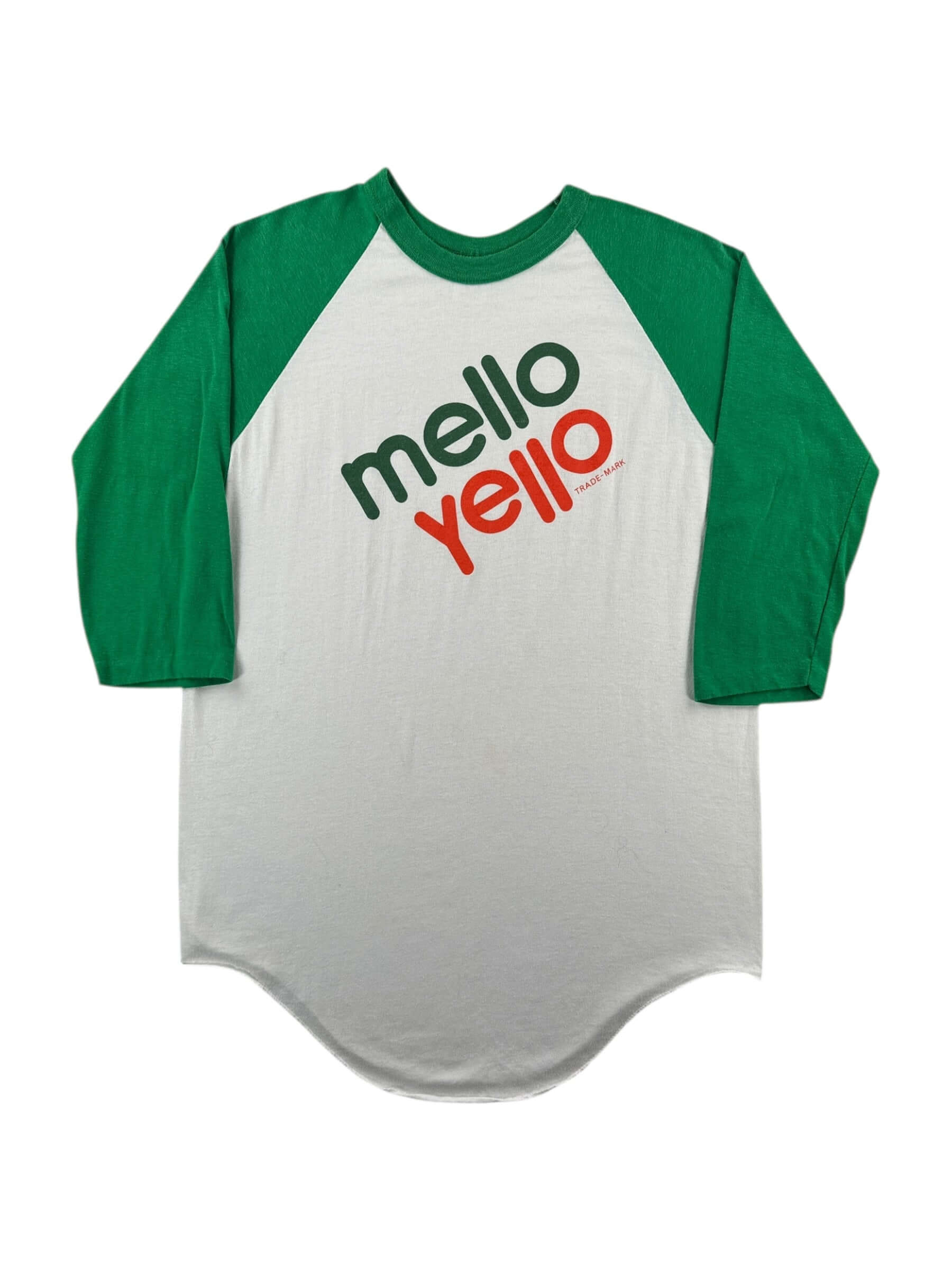 Front of Vintage Mello Yello Raglan Tee SZ L
