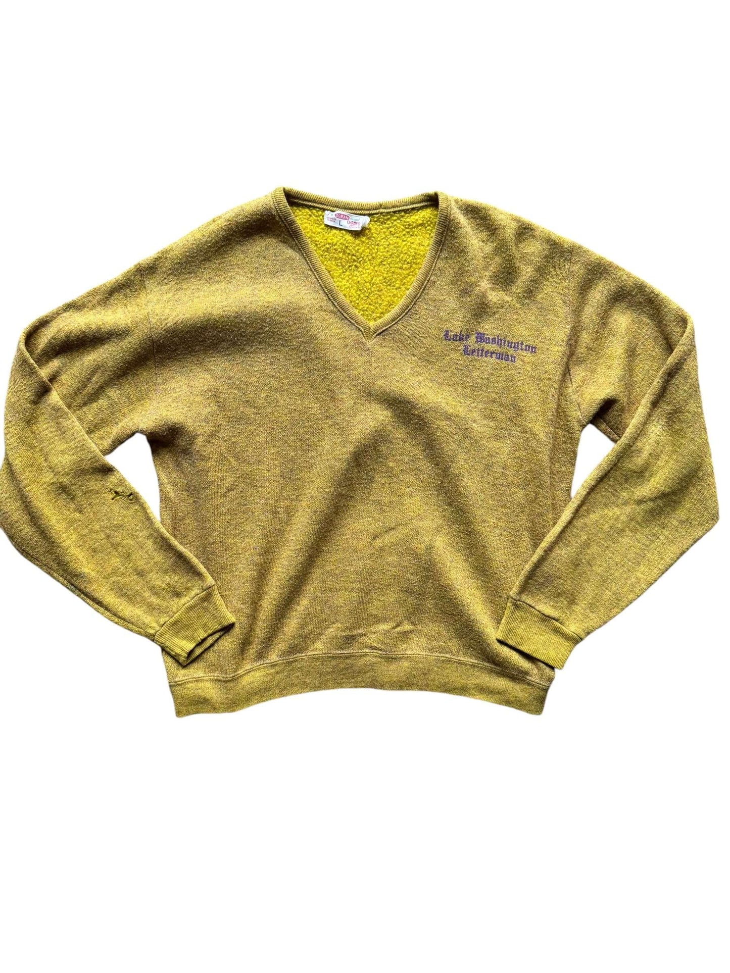 1960s Lake Washington Letterman Sweater XL