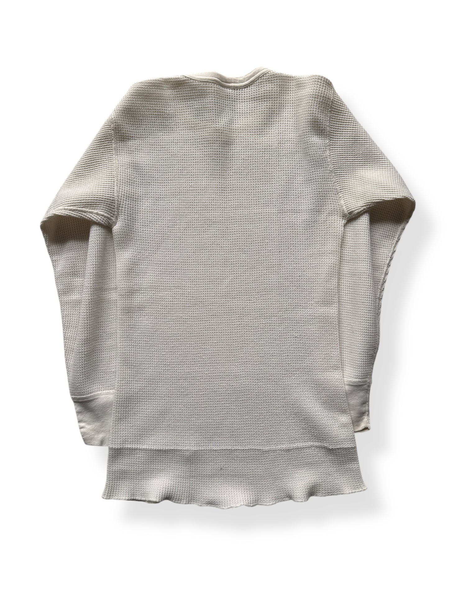 Back of Vintage Favorites Cotton/Poly Blend Waffle Shirt SZ L