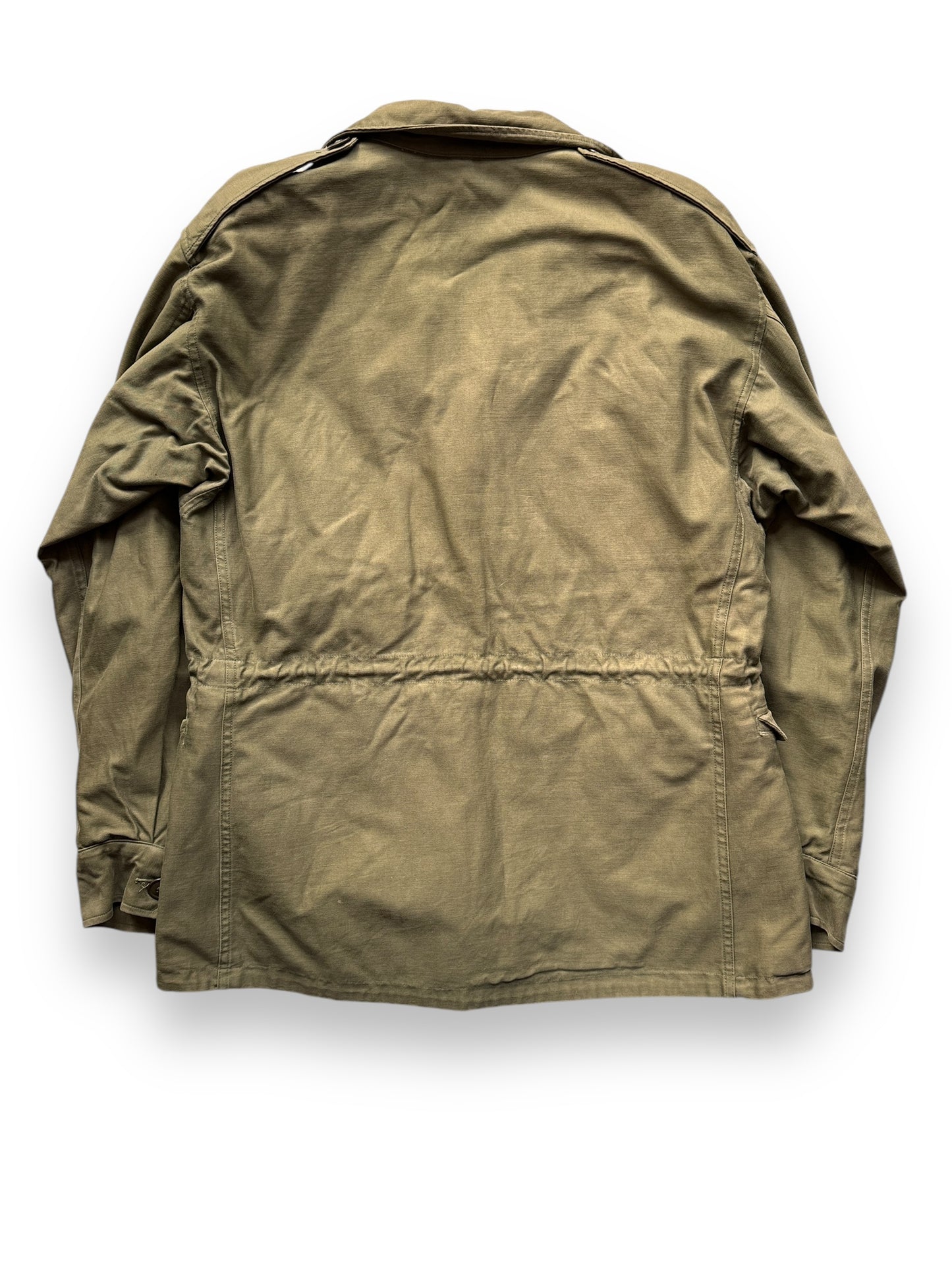 back of Vintage WWII Era M-1943 Field Jacket SZ M