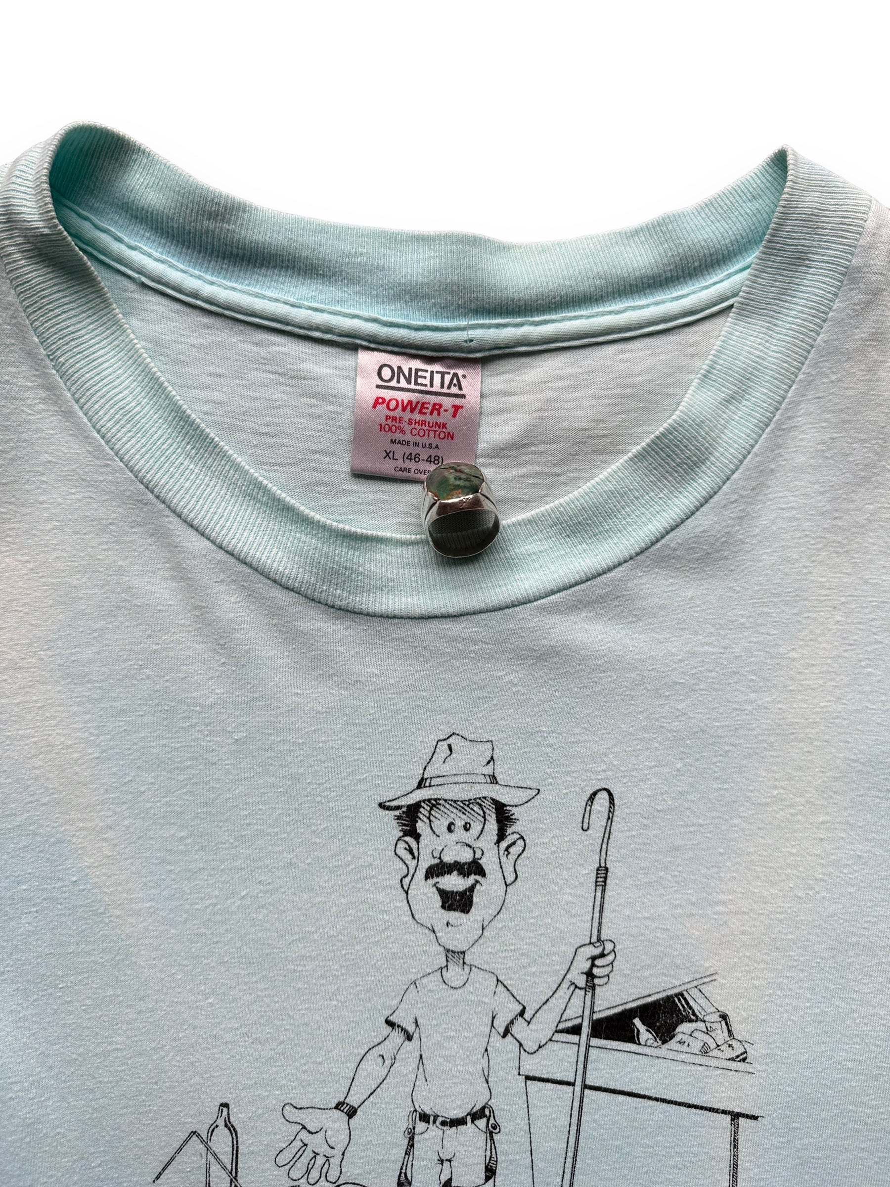 Tag View on Vintage Dumpster Divers Unite Tee SZ XL | Vintage Junk Collector T-Shirts Seattle | Barn Owl Vintage Tees Seattle