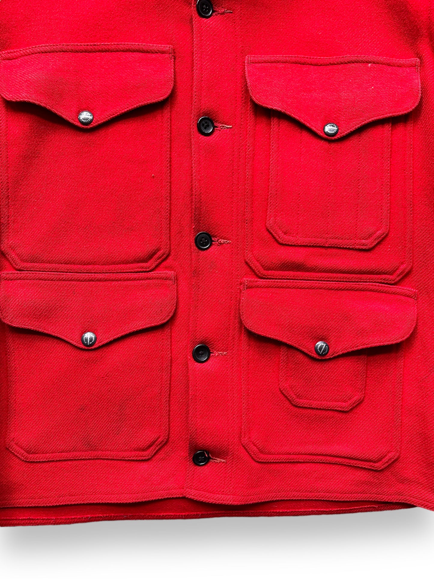 pockets of Vintage Union Made Era Filson Scarlet Cruiser Size 44 | Barn Owl Vintage Goods | Vintage Filson Workwear Seattle