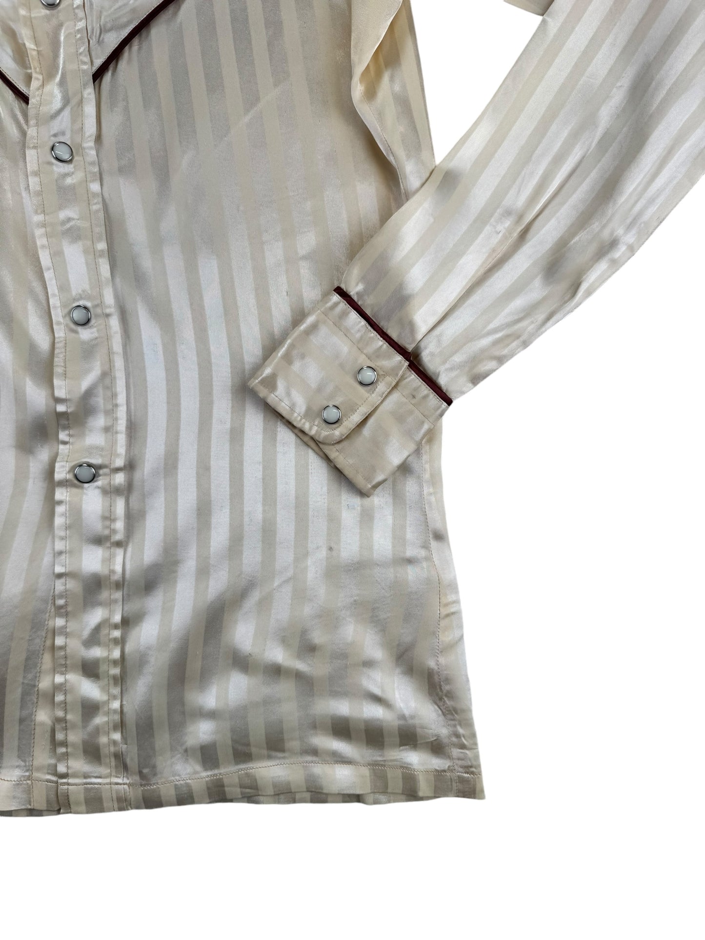 Lower front left side 1970s Philip Meredith Satin Pearl Snap S