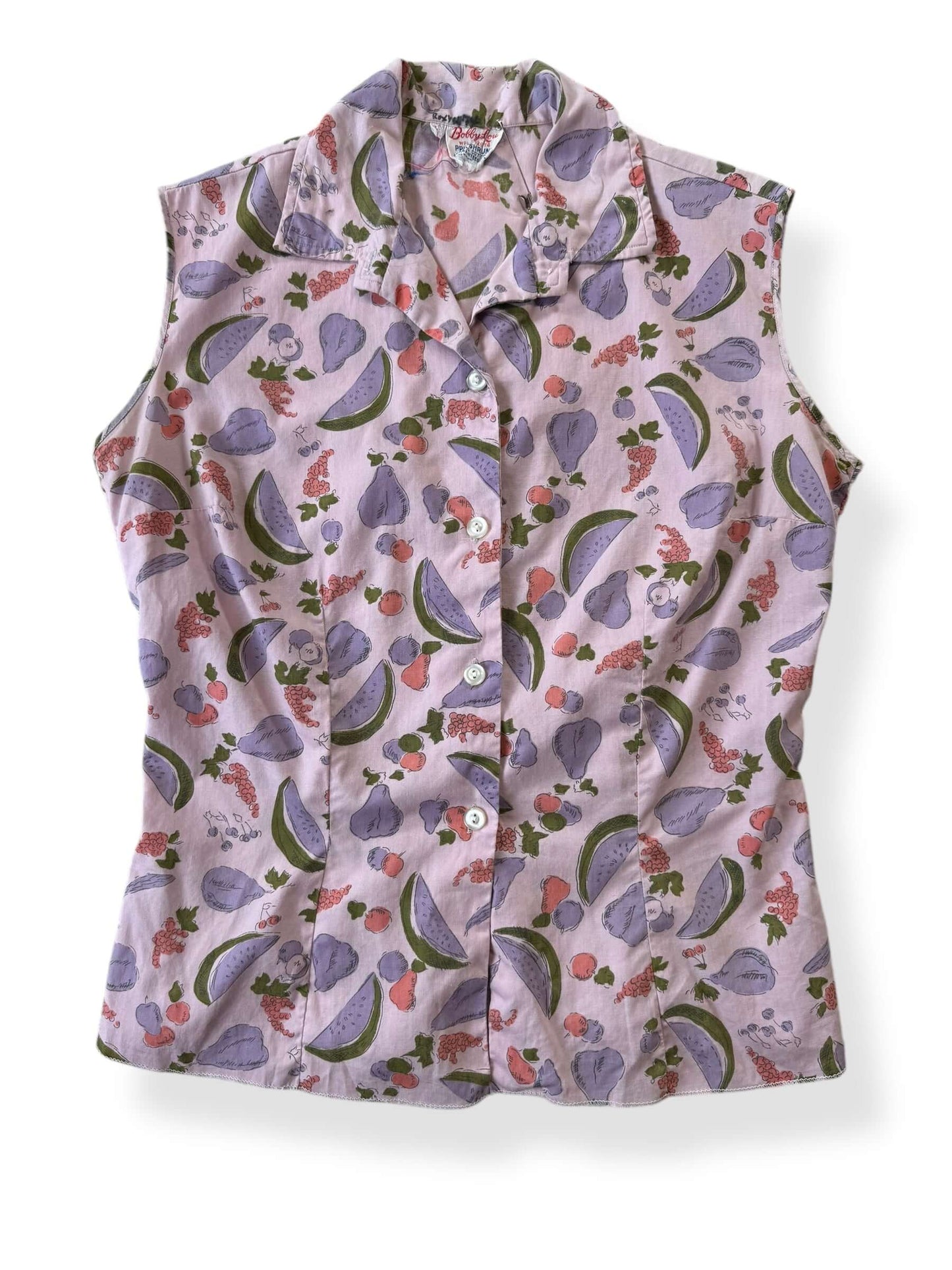 Front view of 1950s Bobby Lou Fruit Top M