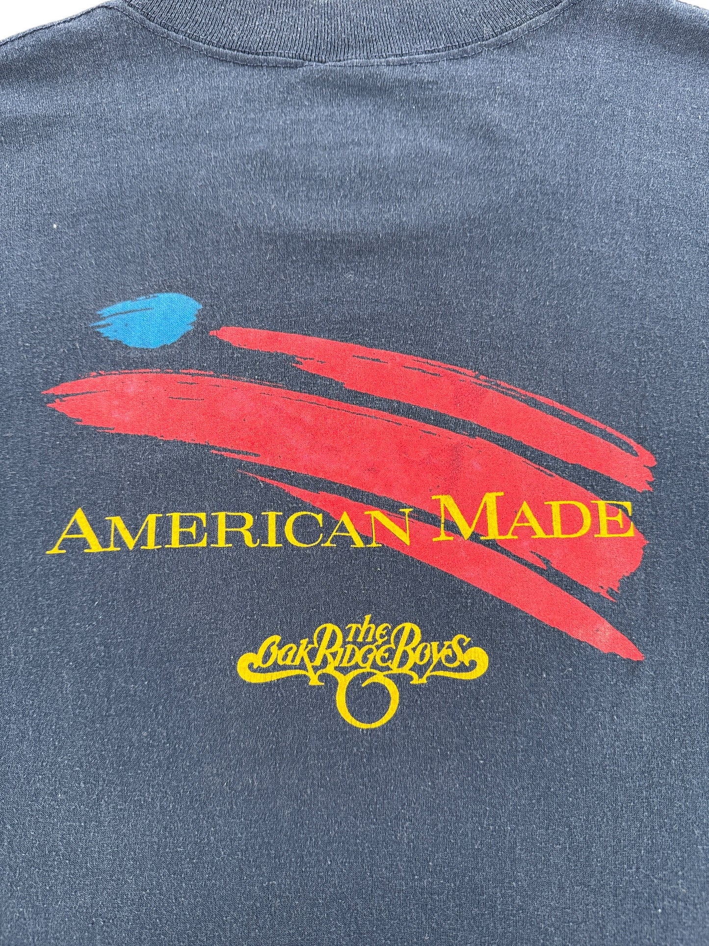 Back Graphic of Vintage Oak Ridge Boys American Made Tee SZ M