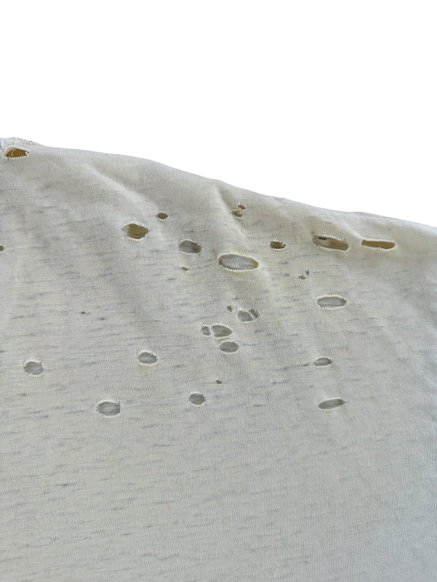 Distressing on Vintage Hanes Blank Thrasher Tee B SZ XL