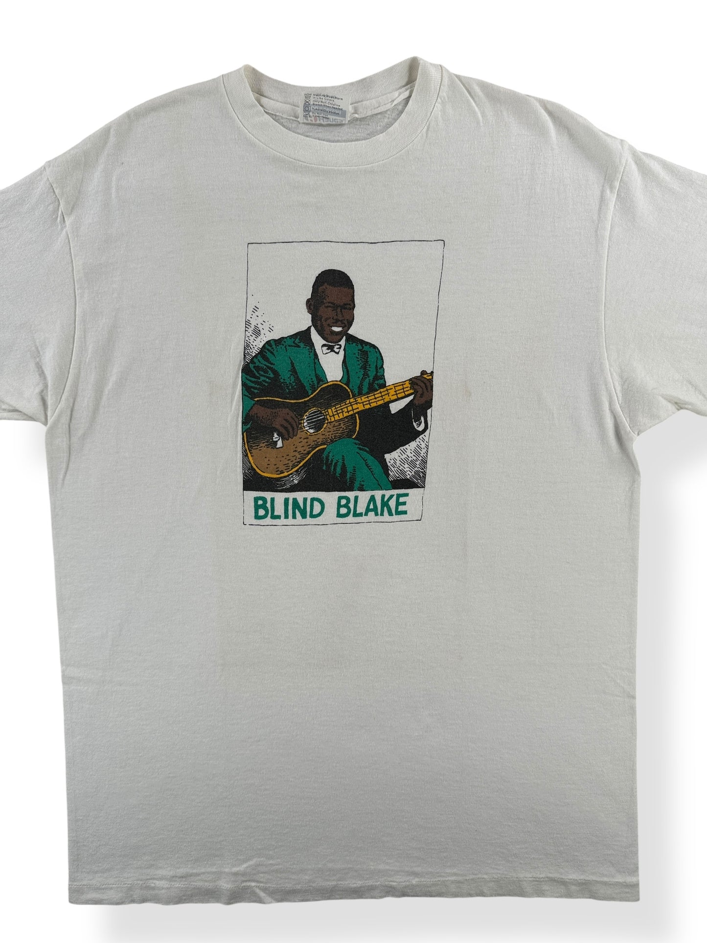 Front Close Up of Vintage R. Crumb Blind Blake Tee SZ L