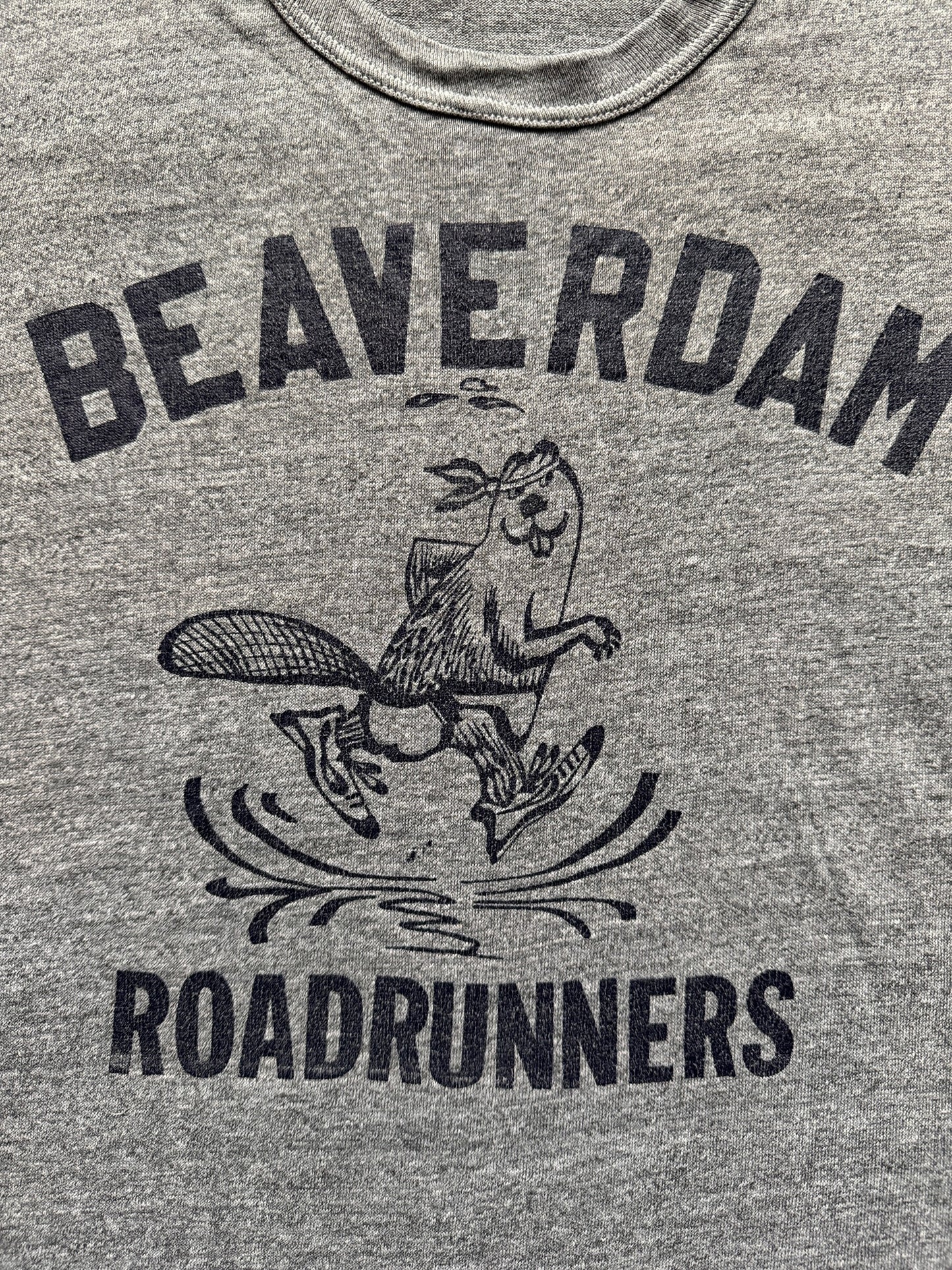 Front Graphic of Vintage Beaver Dam Roadrunners Tee SZ S