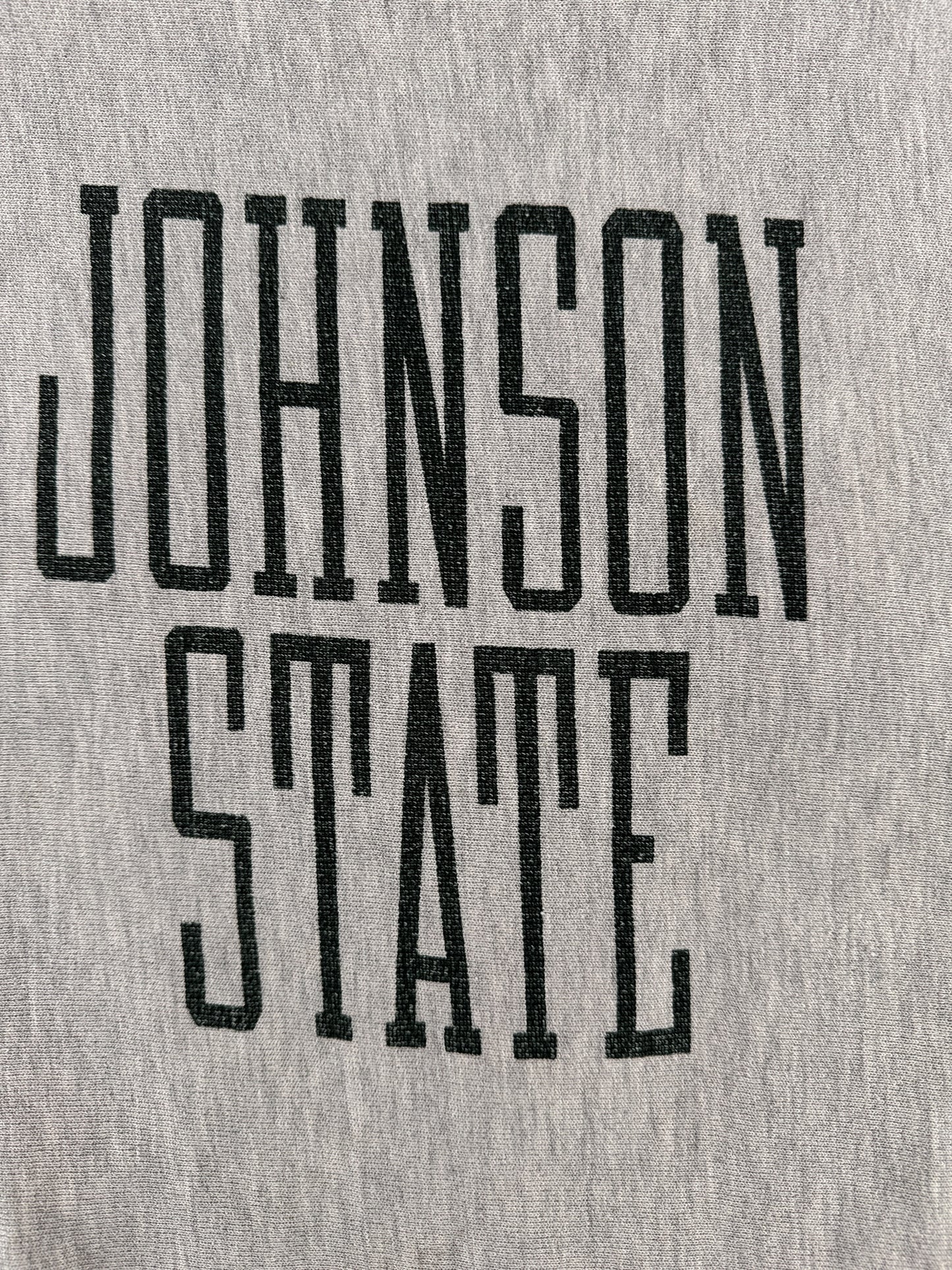 Graphic on Vintage Johnson State Reverse Weave SZ L