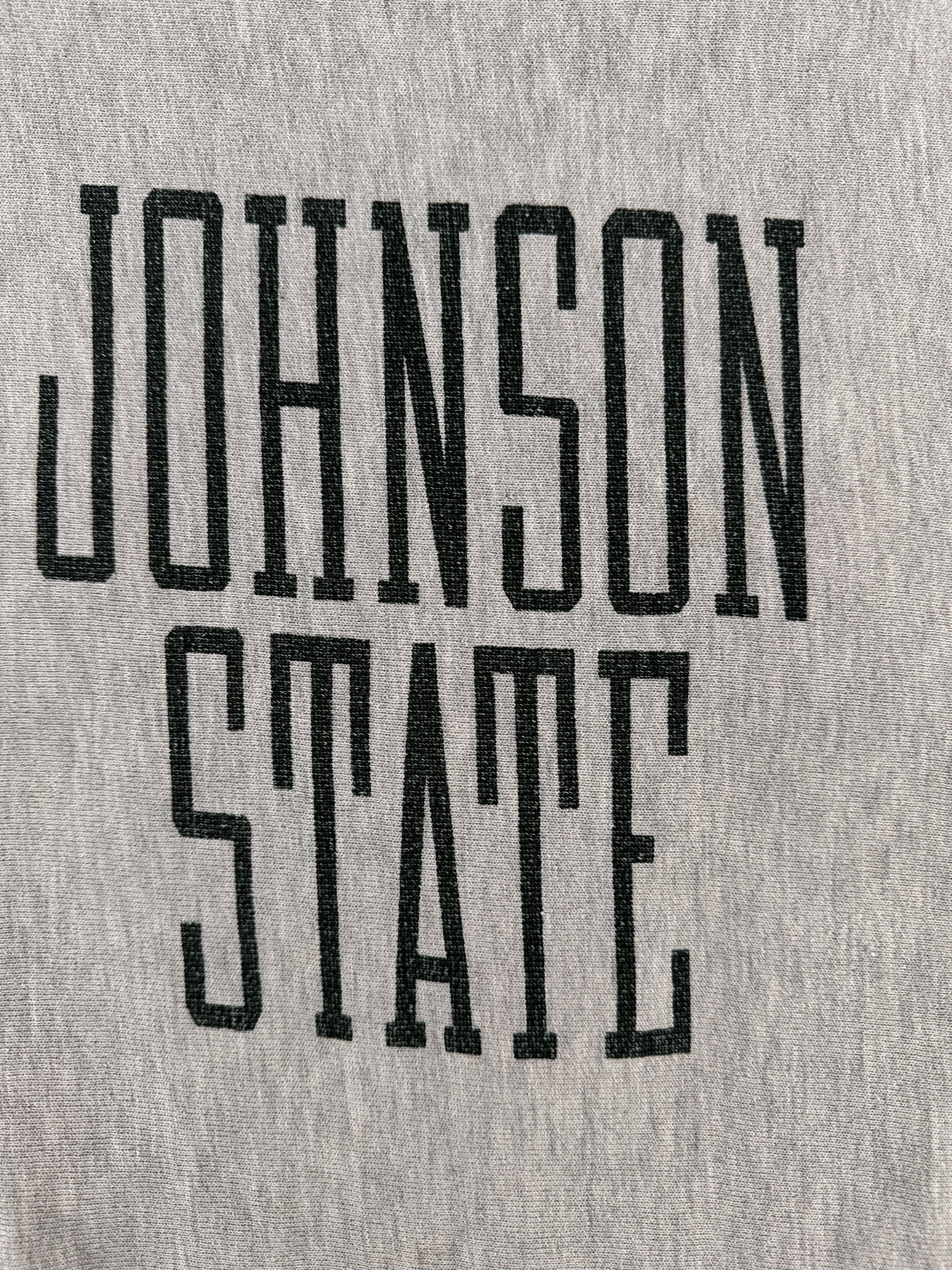 Graphic on Vintage Johnson State Reverse Weave SZ L