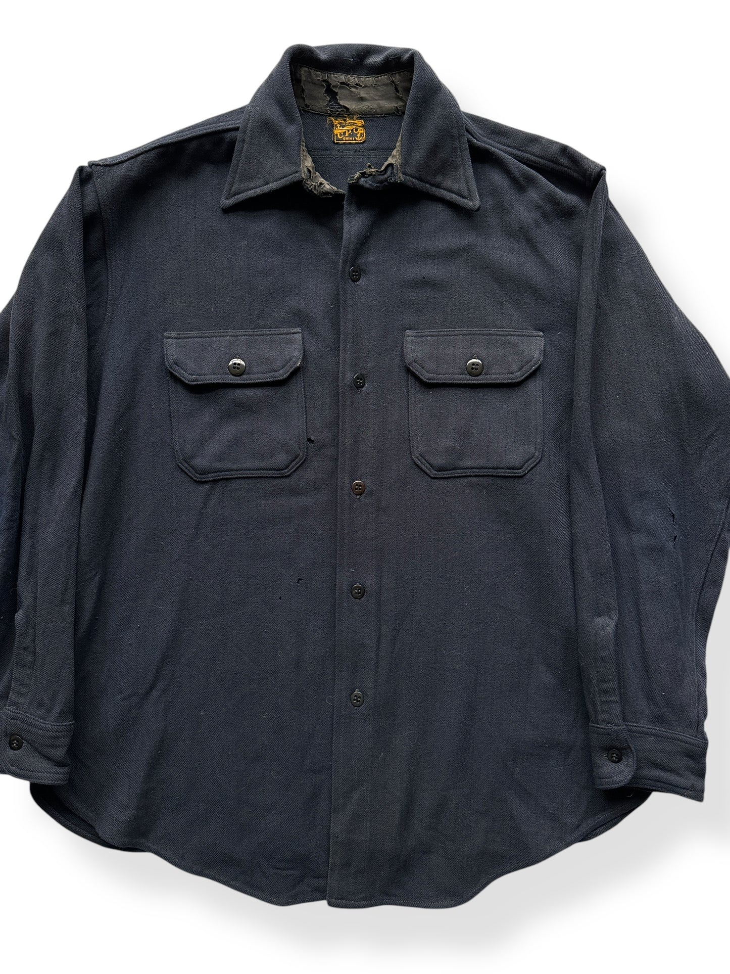 Front Close Up of Vintage CPO Jacket SZ XL AS IS