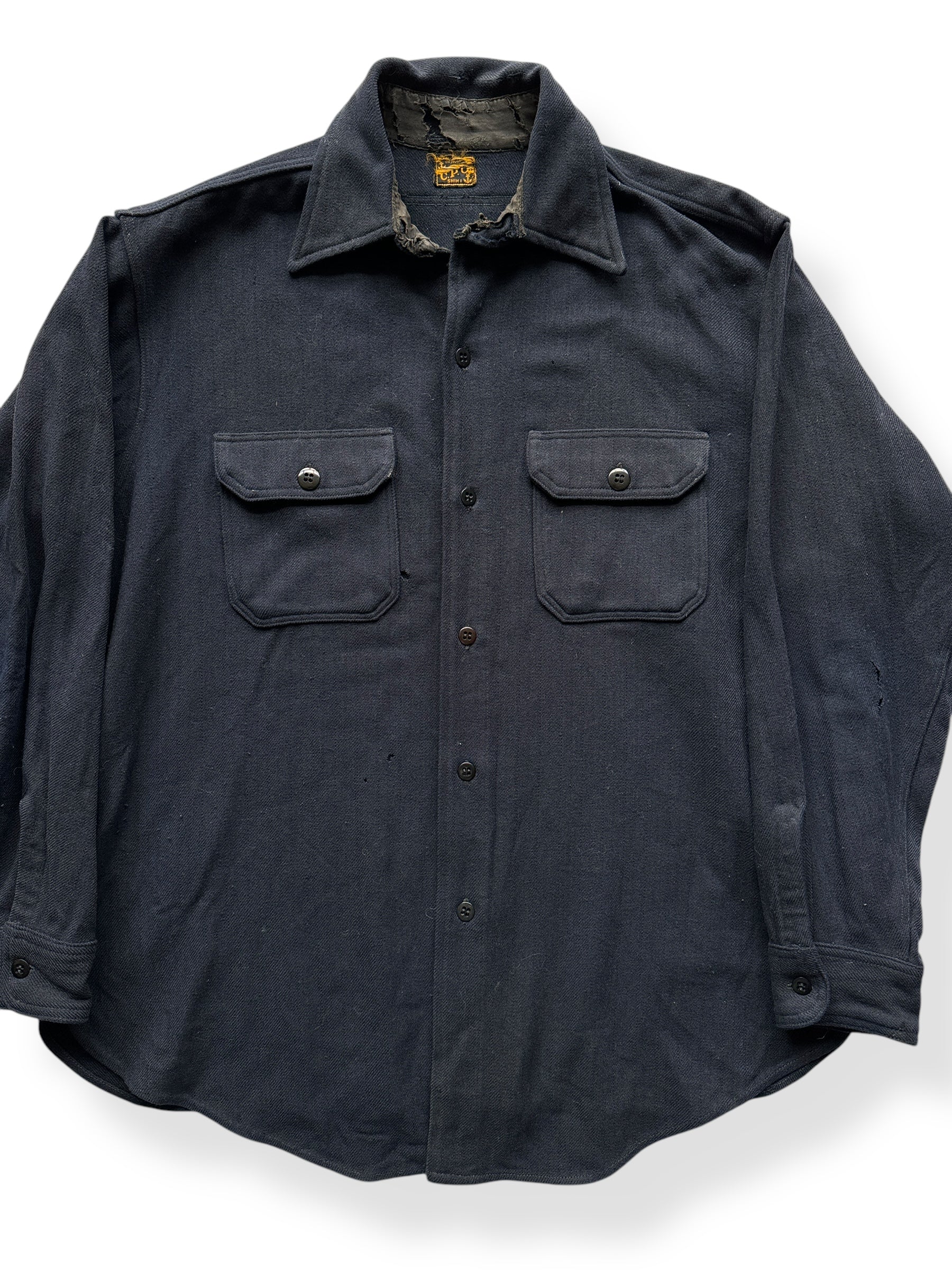 Front Close Up of Vintage CPO Jacket SZ XL AS IS