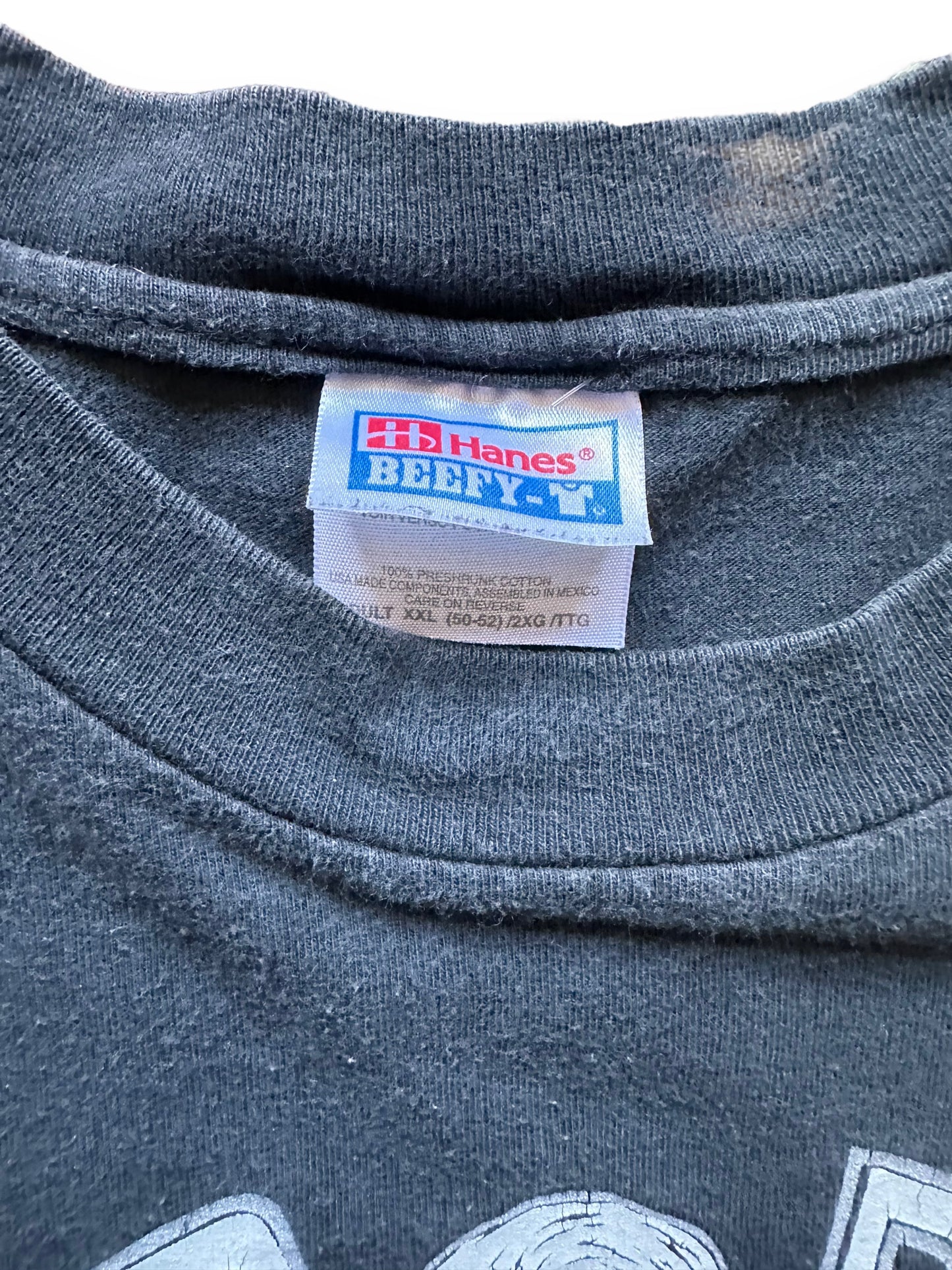 Tag View of Vintage Loud Pipes Save Lives Tacoma Twin V Harley Tee SZ XXL | Vintage Harley Tee Seattle | Barn Owl Vintage Clothing