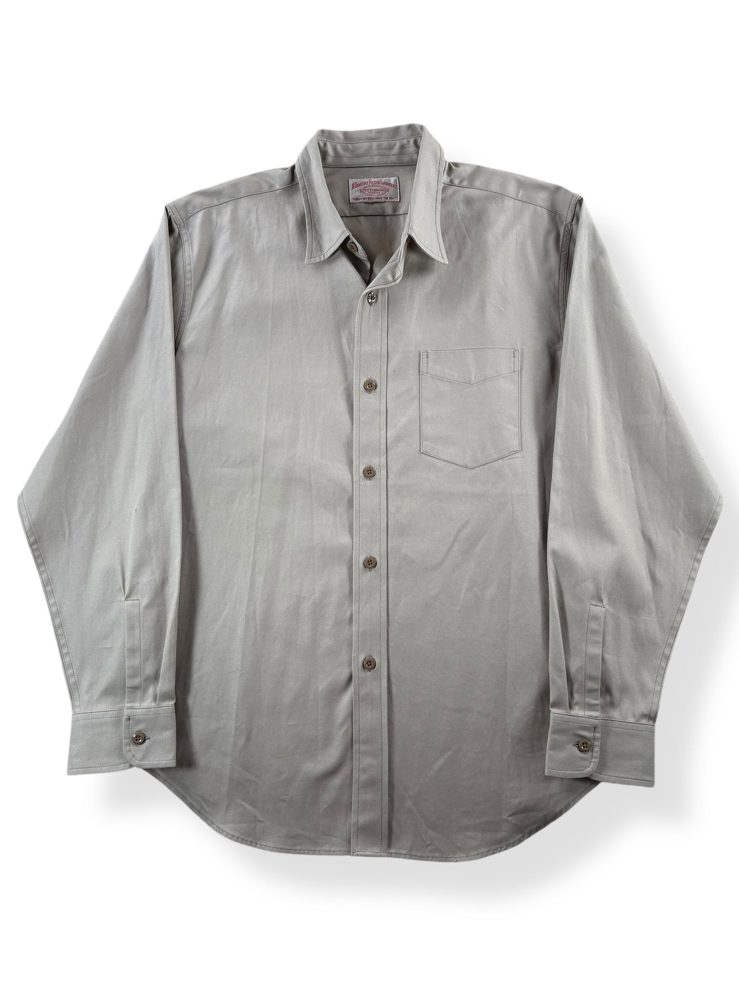 Front of Modern Filson Khaki Service Shirt SZ M