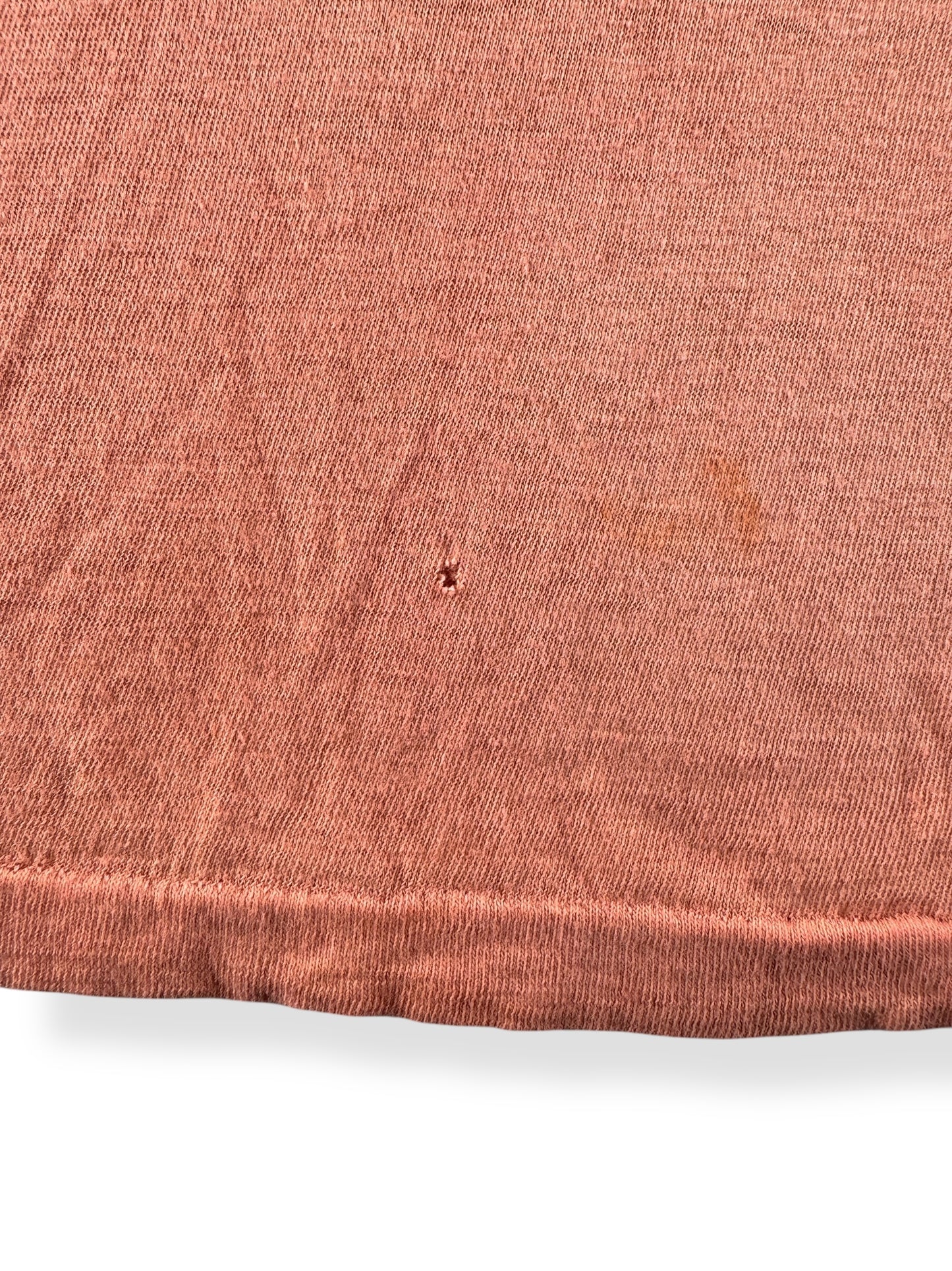 Tag on Vintage Creamsicle Orange V-Neck Blank SZ M