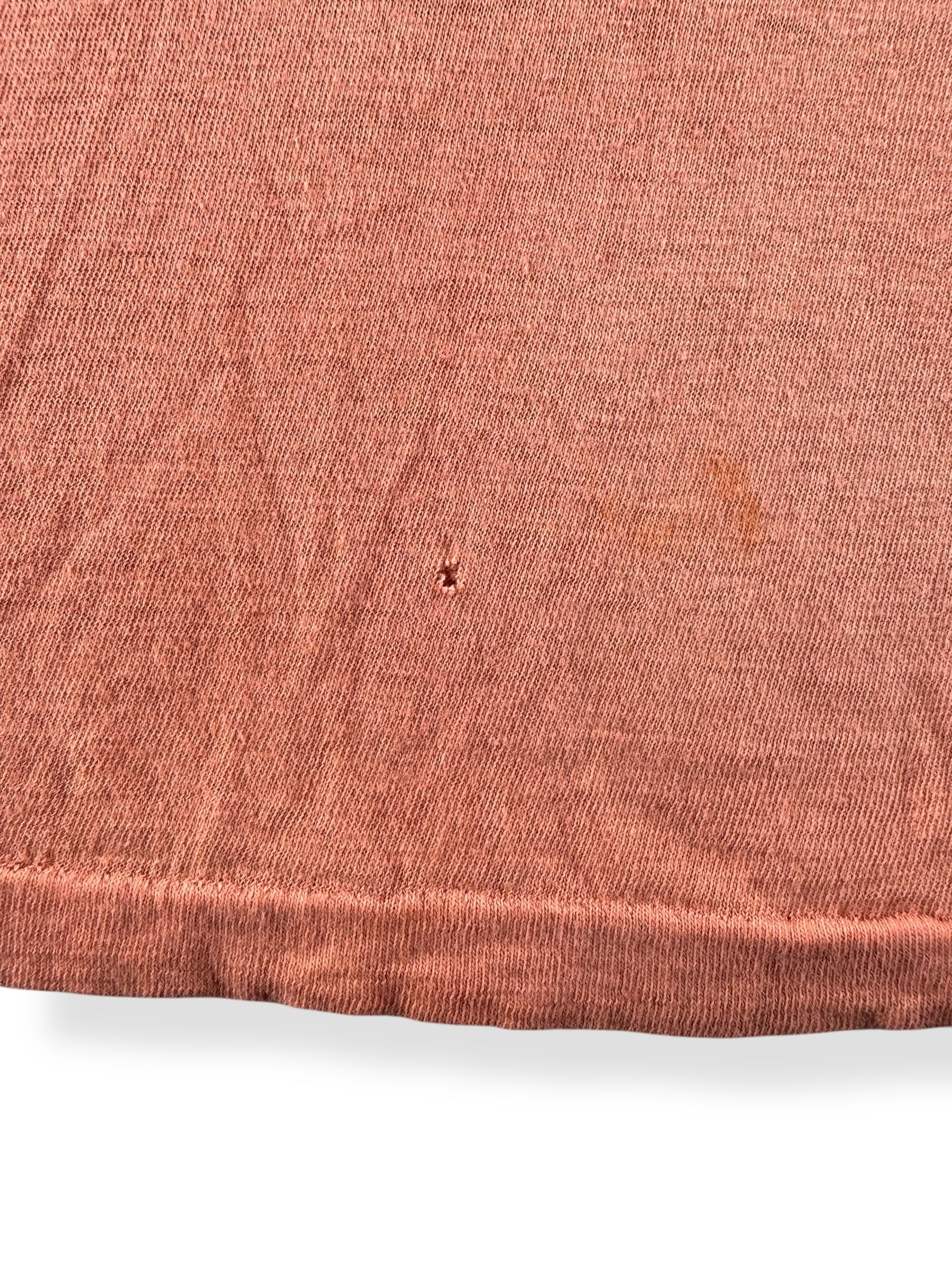 Tag on Vintage Creamsicle Orange V-Neck Blank SZ M