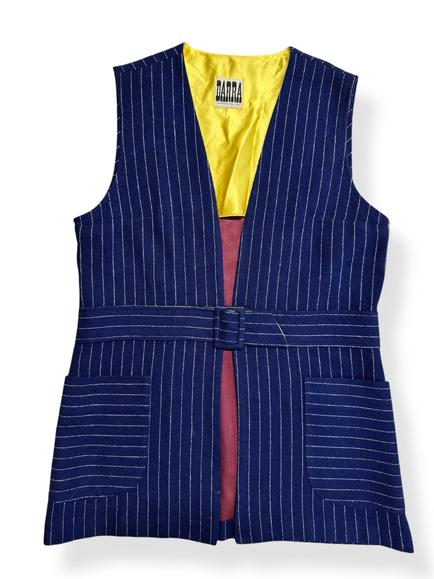 1960s Darra Pinstriped Vest L