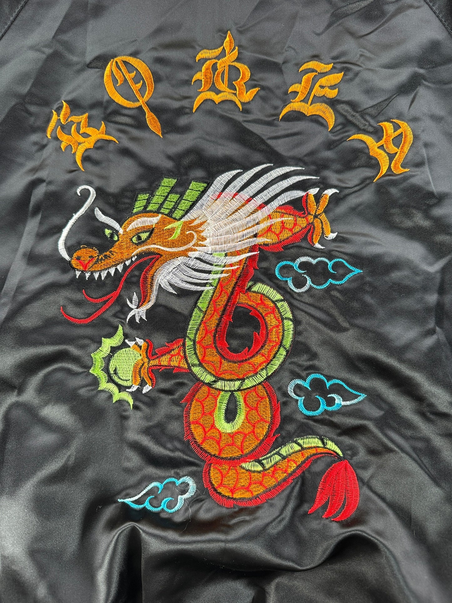 Back Design on Vintage Korea Souvenir Jacket SZ L