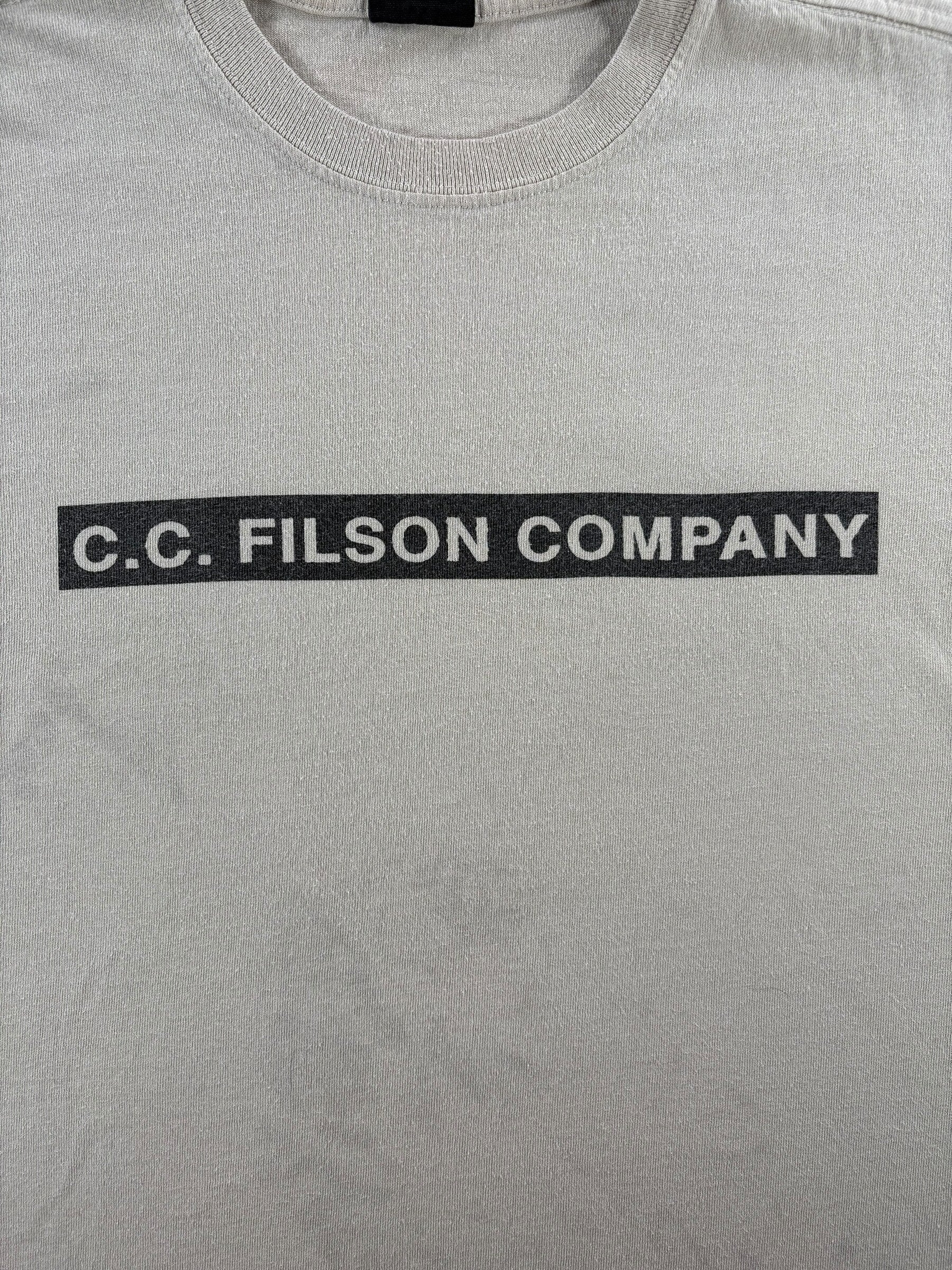 Front Graphic of Modern Filson Through Any Weather Tee SZ M