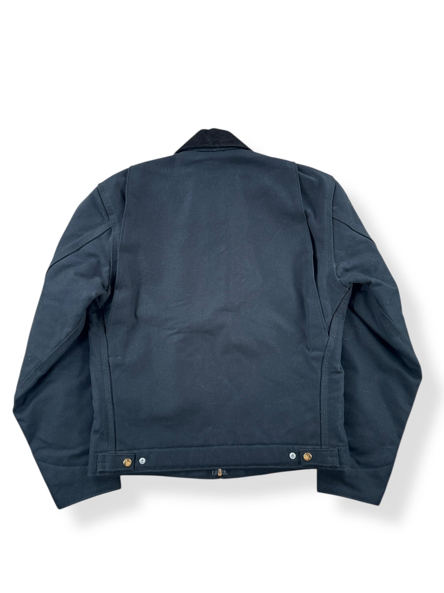 Back of Crispy Black EJB Carhartt Detroit Jacket SZ S