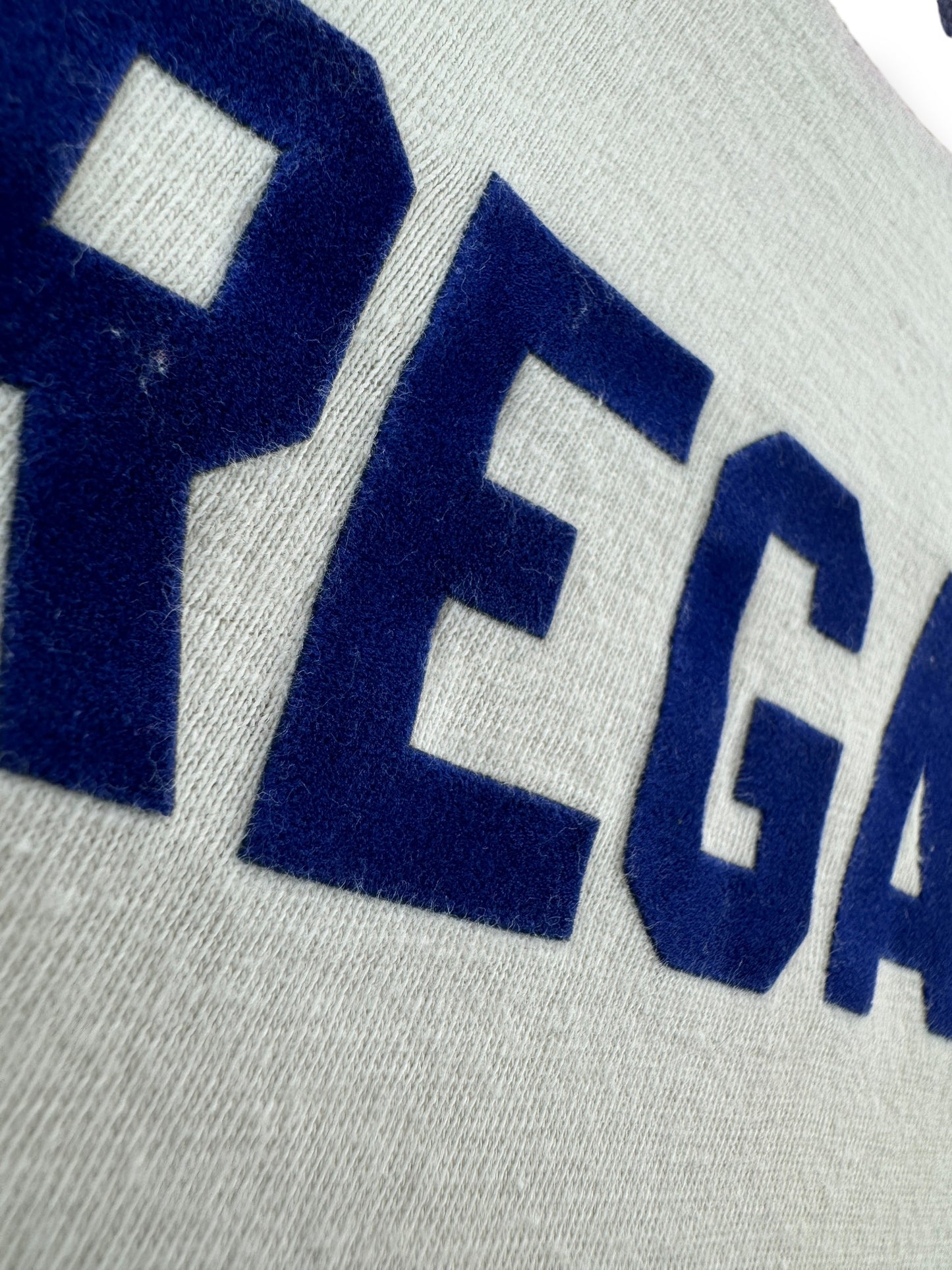 Texture on Vintage Disregard Previous T-Shirt Ringer SZ L