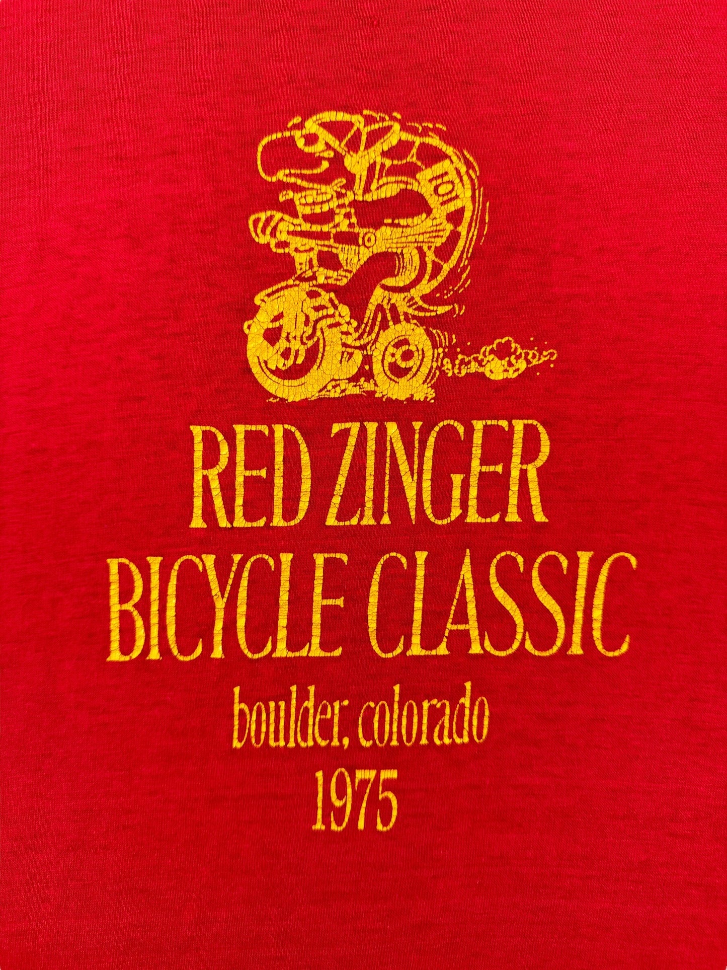 Graphic of Vintage Red Zinger Classic Tee SZ M
