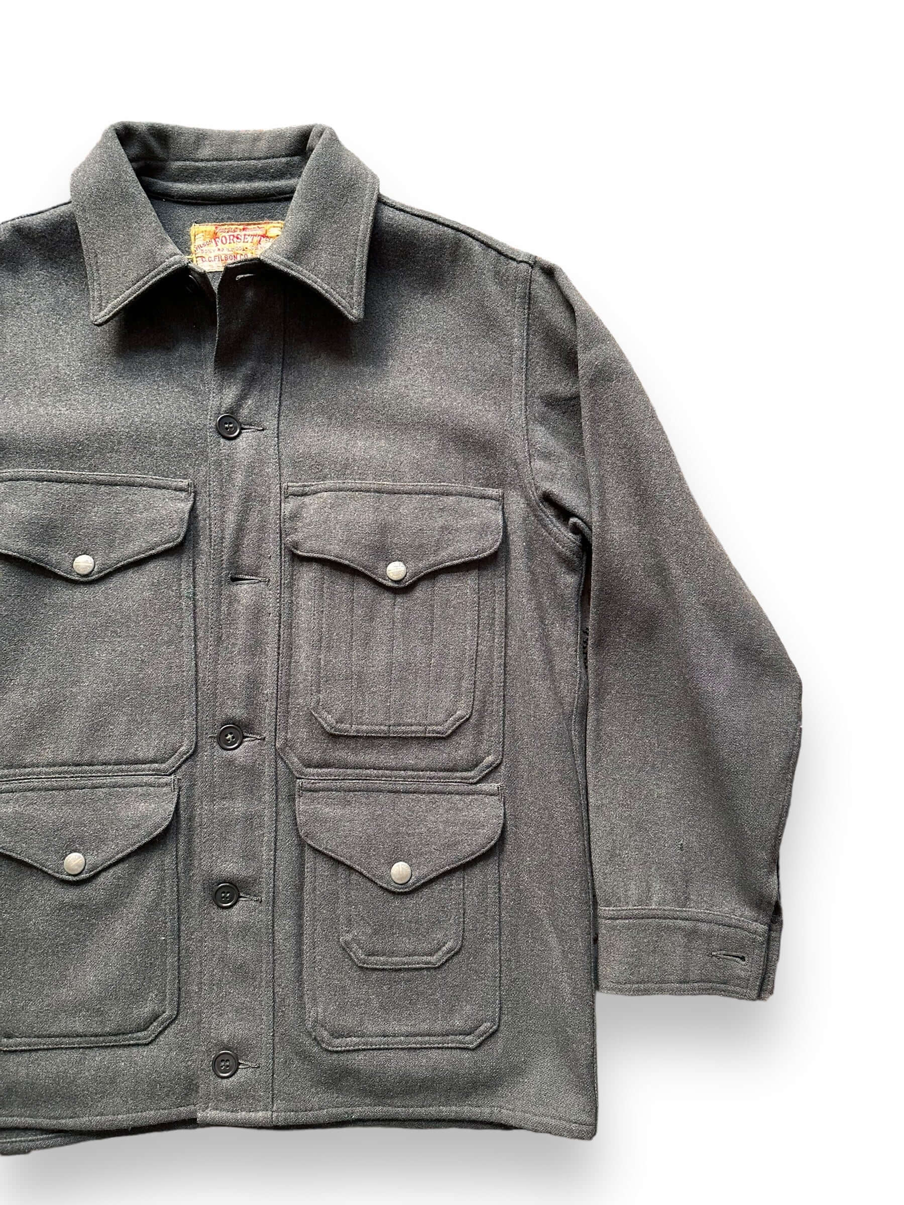 front left of Vintage Union Made Forsett Filson Mackinaw Cruiser SZ 36