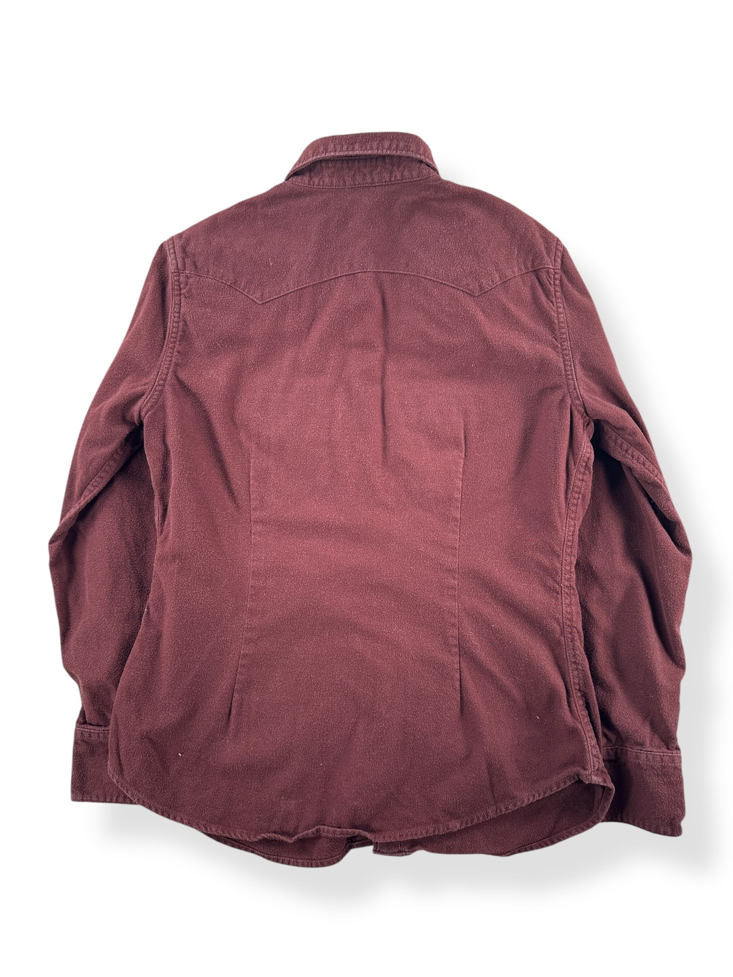 Back of Filson Redwood Women's Flannel Shirt SZ M