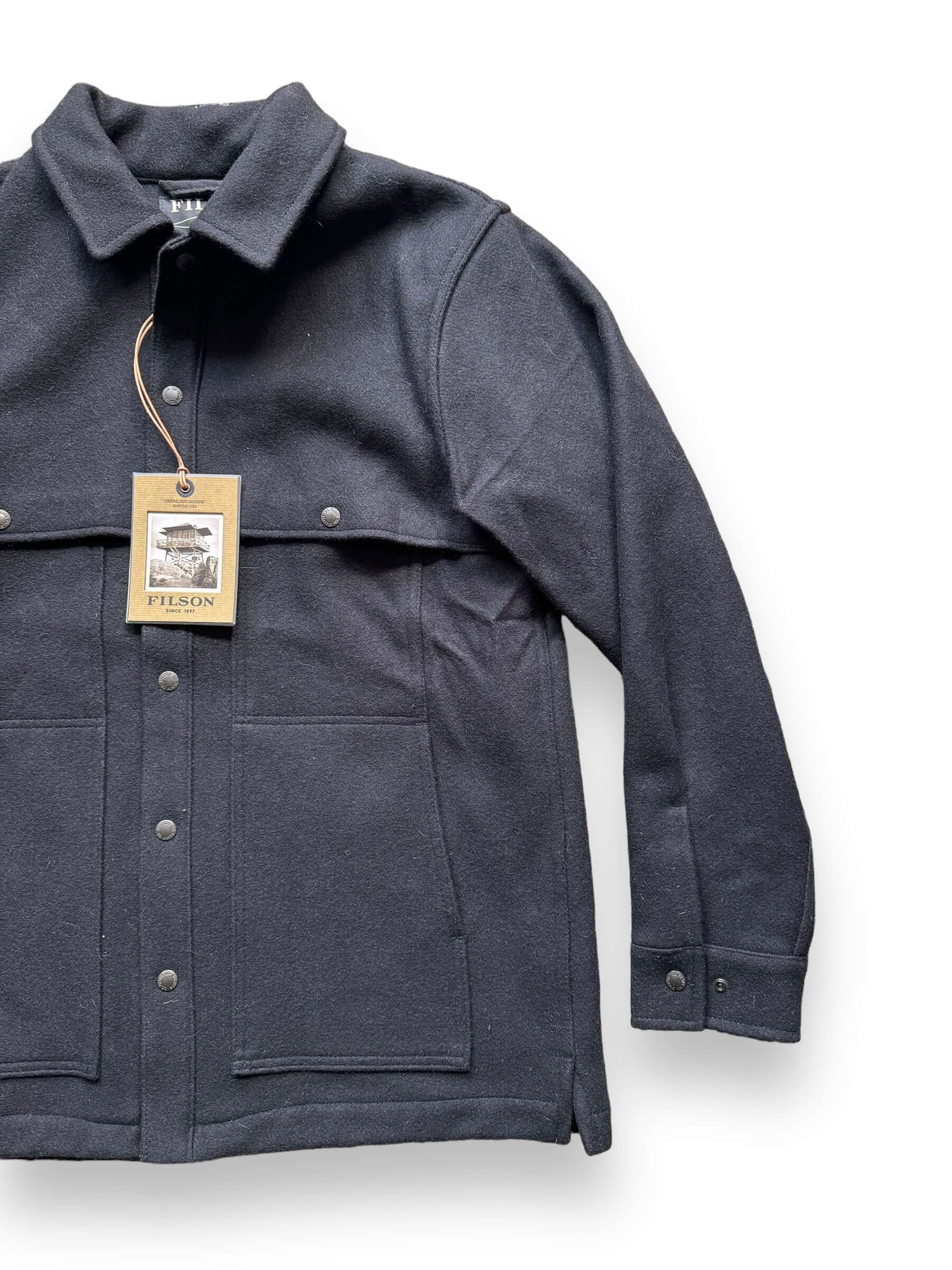front left of Deadstock Filson Style 95 Cape Coat SZ M