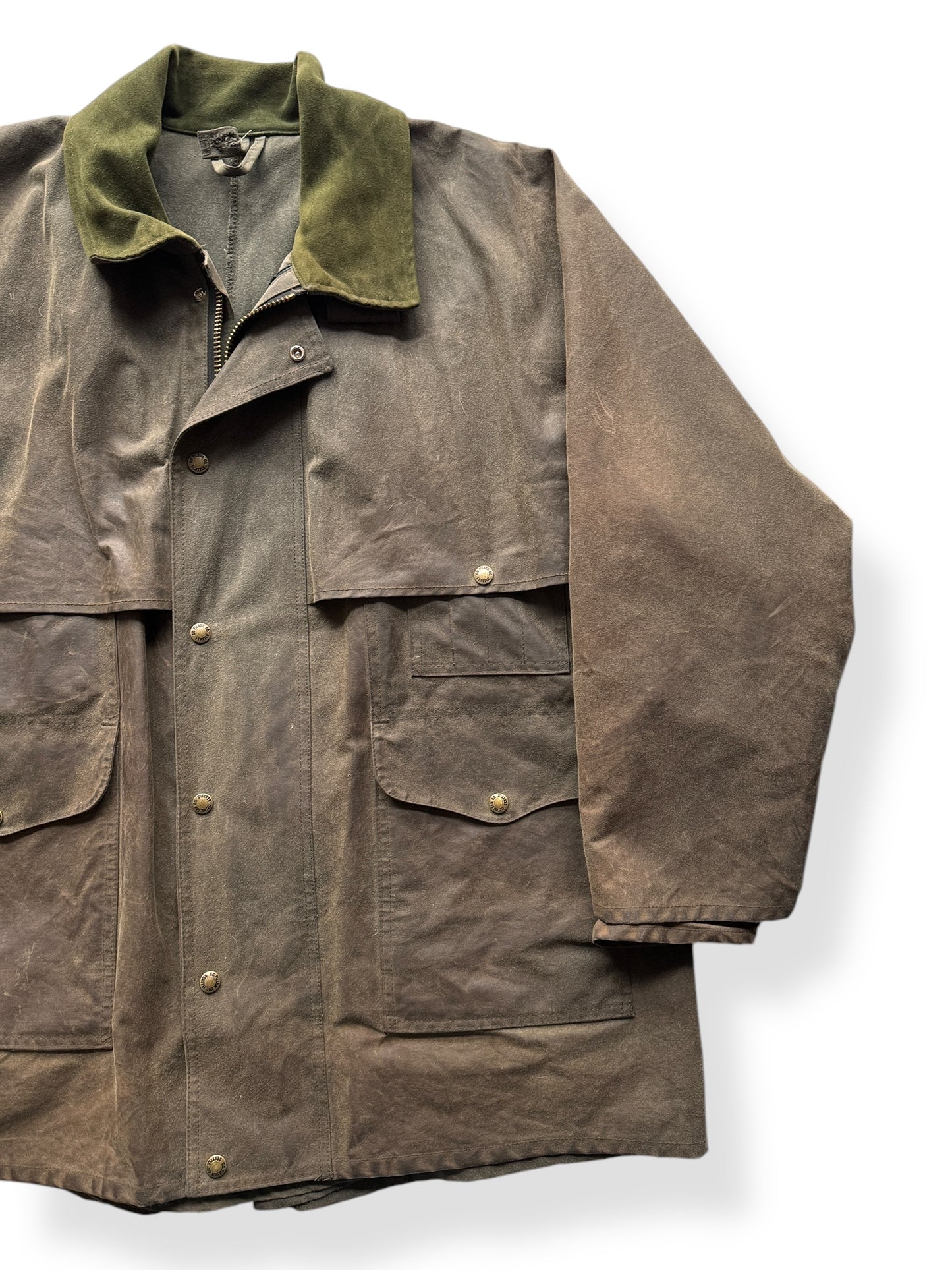 Front Left of Filson Tin Cloth Packer SZ L