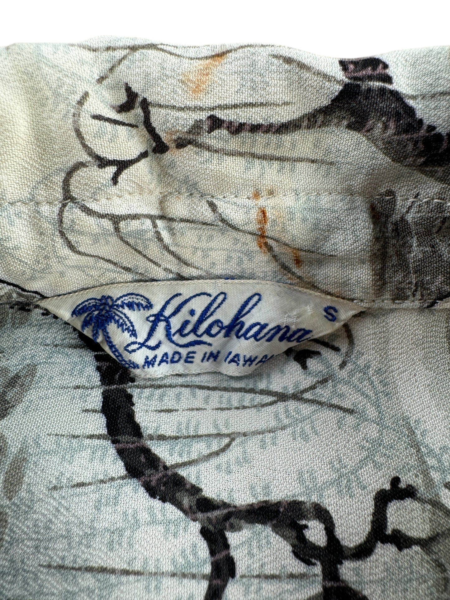 Tag on Vintage Kilohana Aloha Shirt SZ S