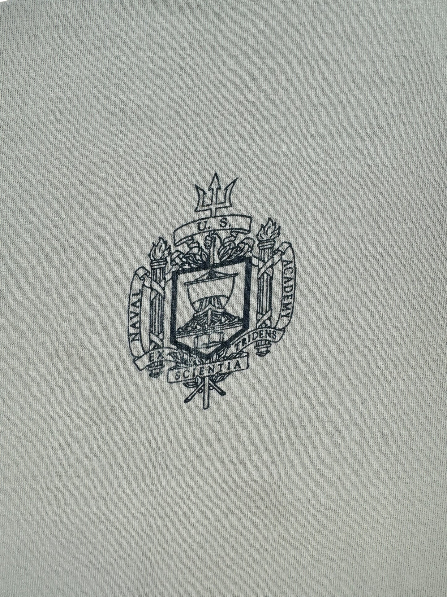 Front Graphic of Vintage Naval Academy Ringer SZ L