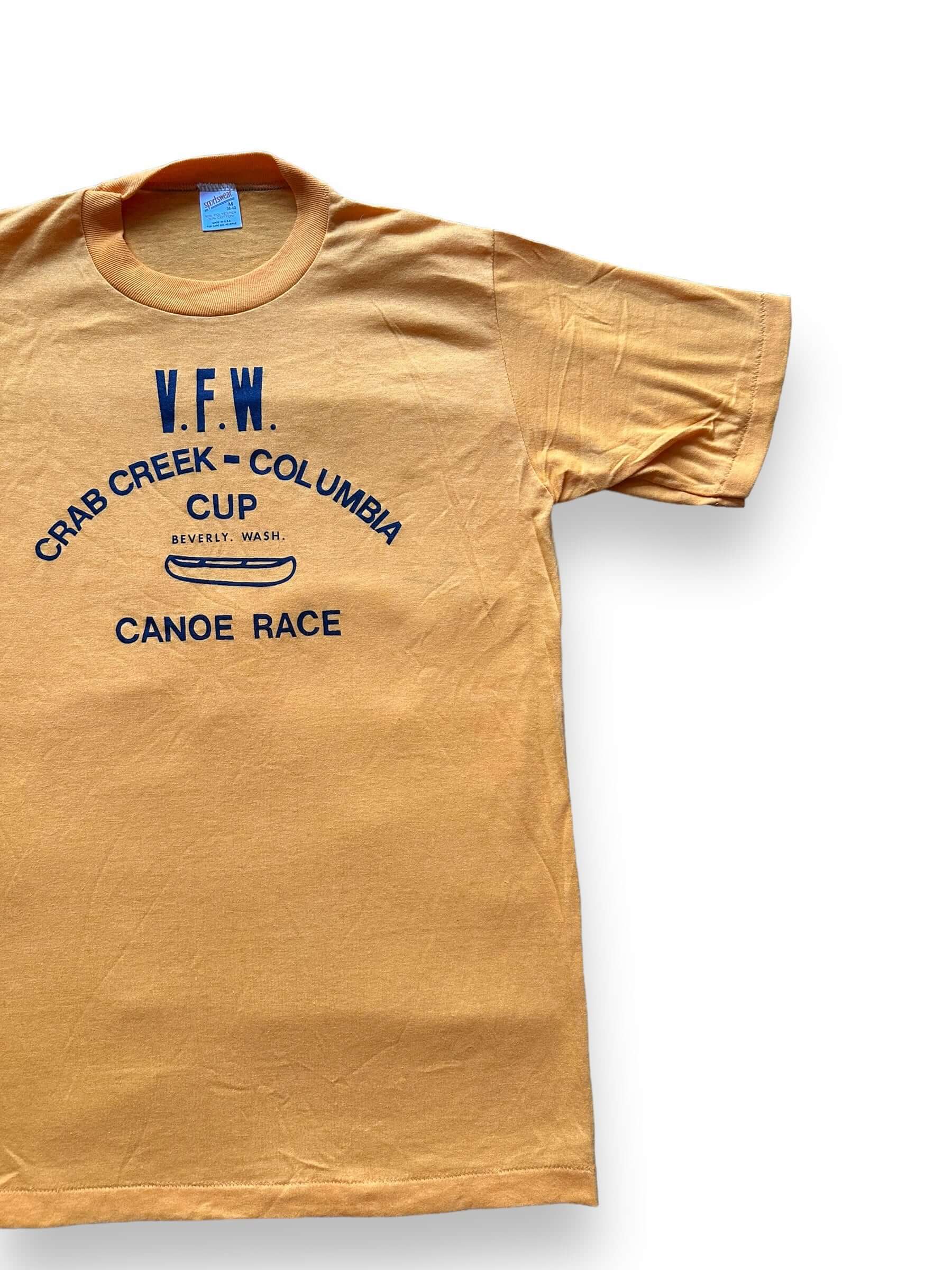 front left of Vintage Crab Creek Columbia Canoe Cup Tee SZ M