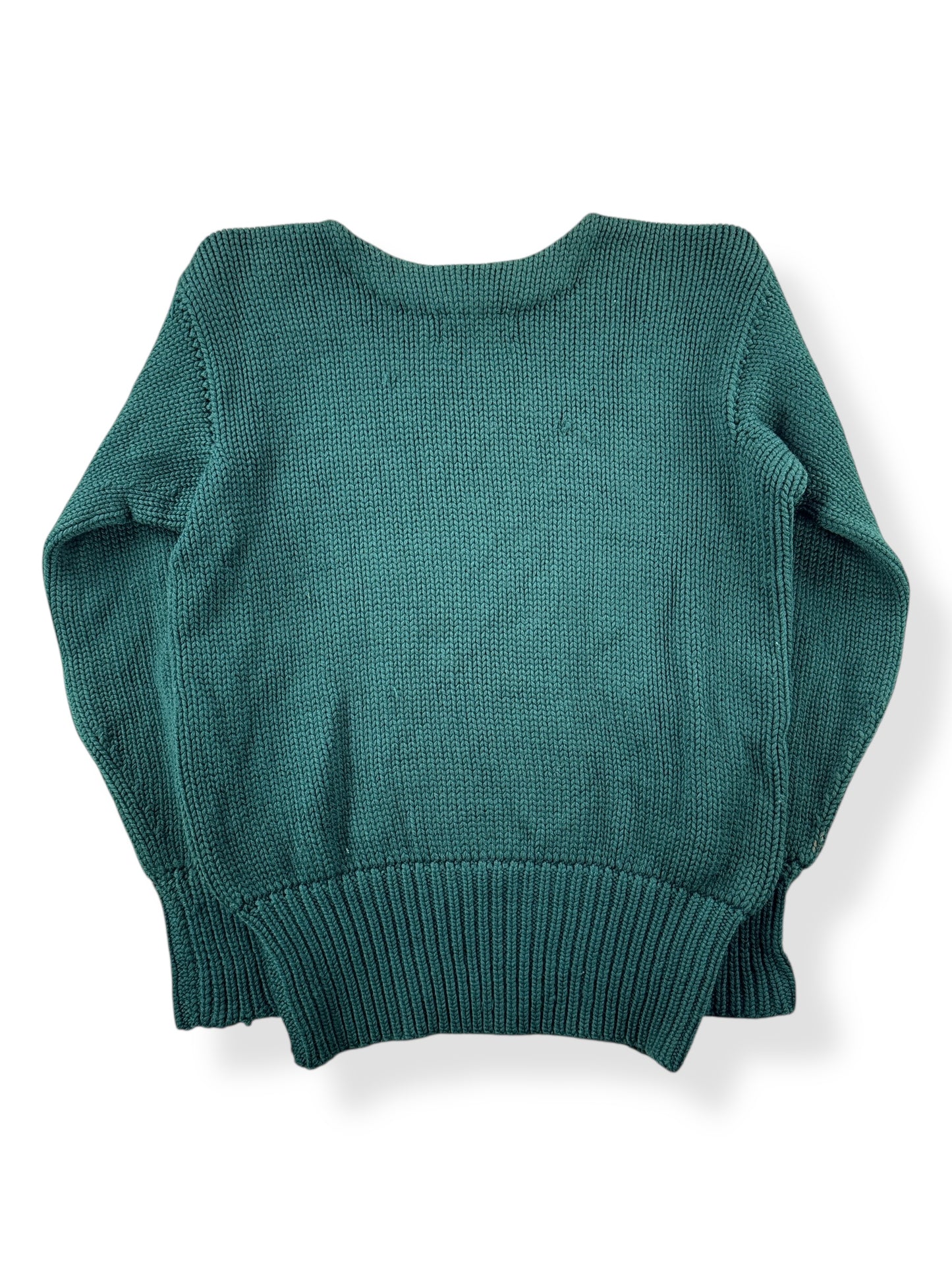 Back of Vintage Tony Ventura's Sporting Goods Knit Sweater SZ M