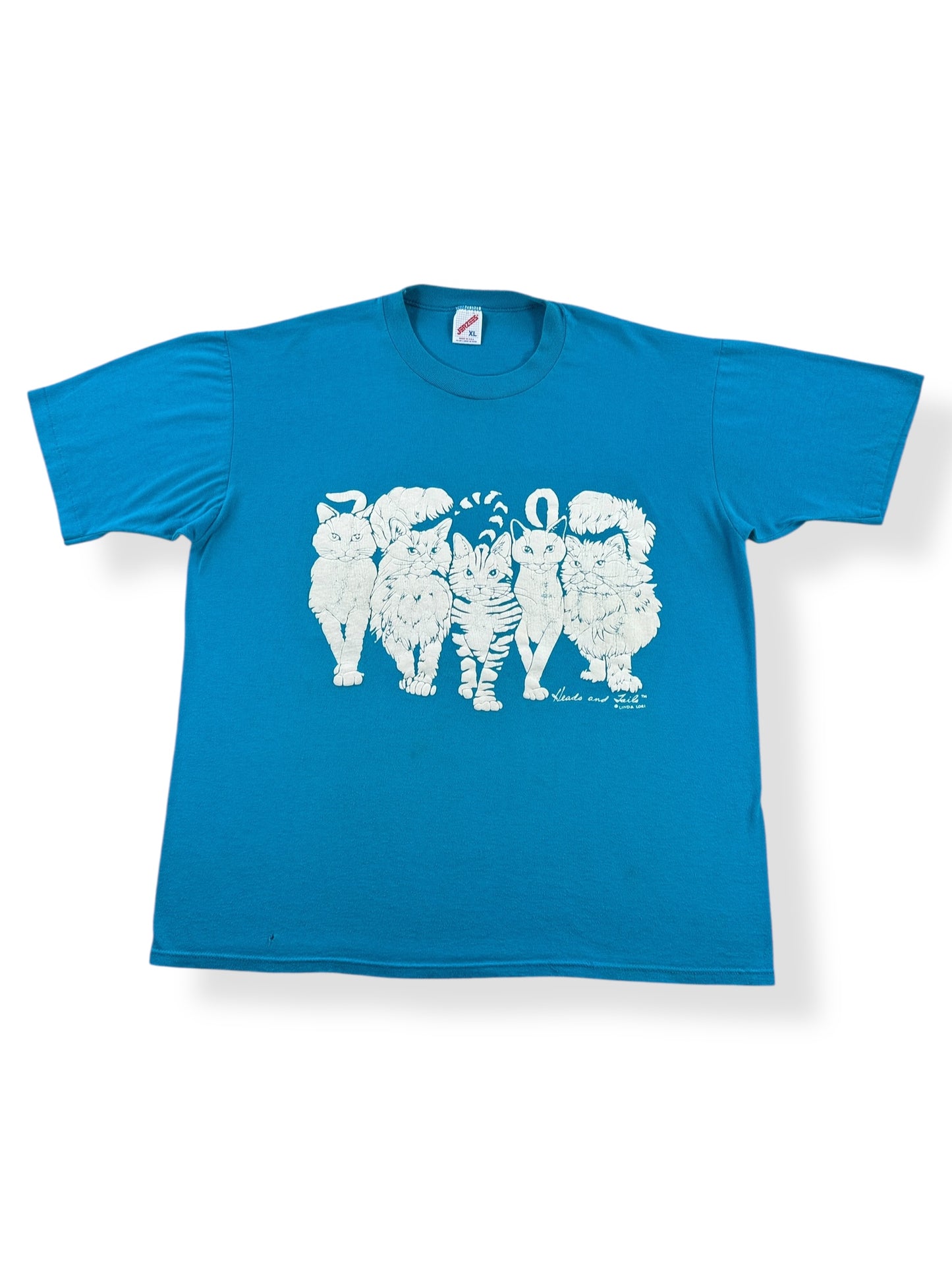 Front of Vintage Two Sided Cat Tee SZ XL