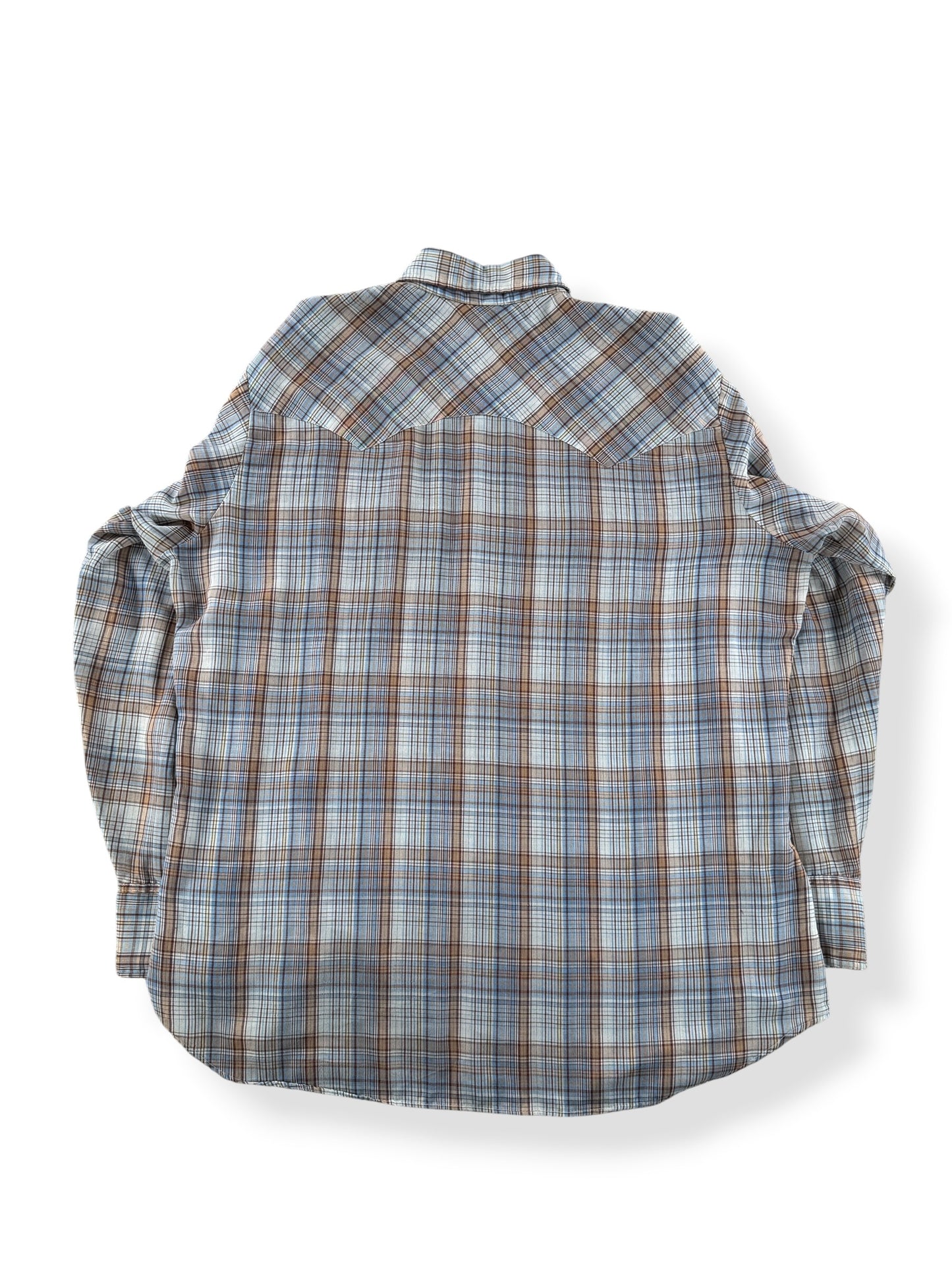 Back of Vintage Levi's Pearl Snap Shirt SZ XL