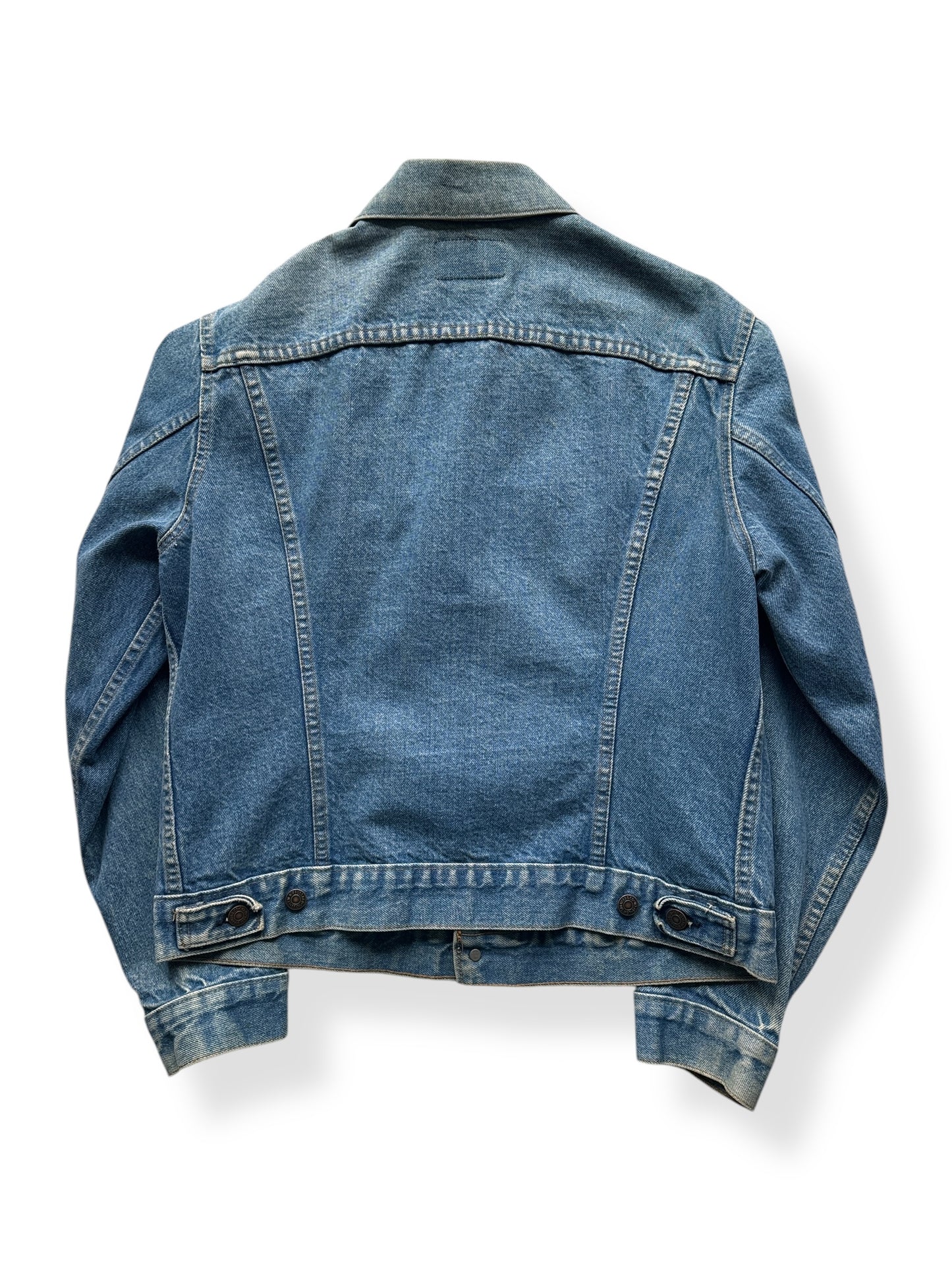Back of Vintage Made in USA Levis Type III Denim Trucker Jacket SZ 42