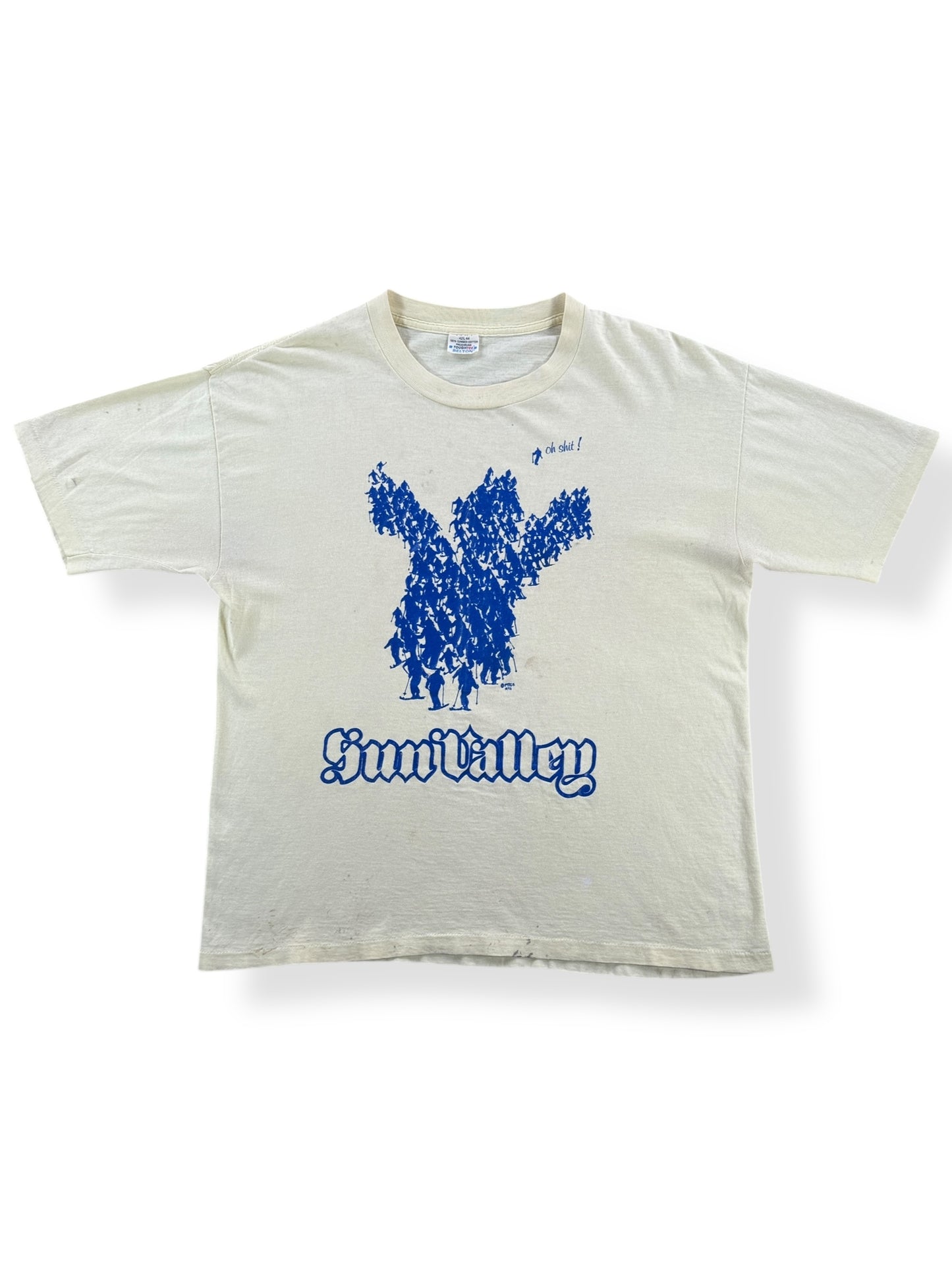 Front of Vintage Sun Valley Oh Shit! Tee SZ L