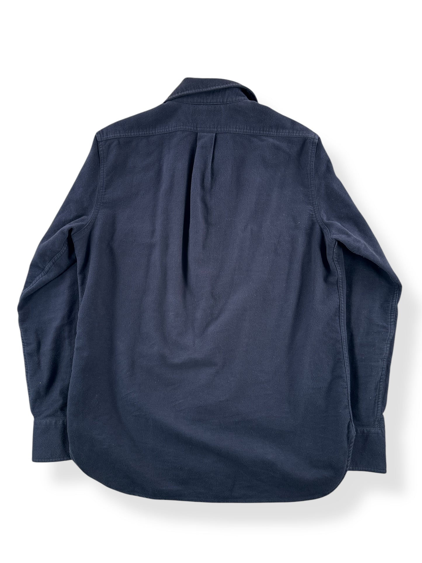Back of Modern Filson Black Chamois Shirt SZ M