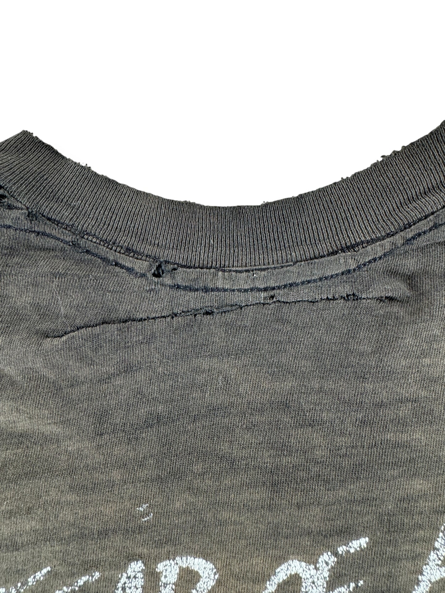 Back Repair on Vintage Repaired Dead Milkmen 1990 Metaphysical Graffiti Tee AS IS SZ L