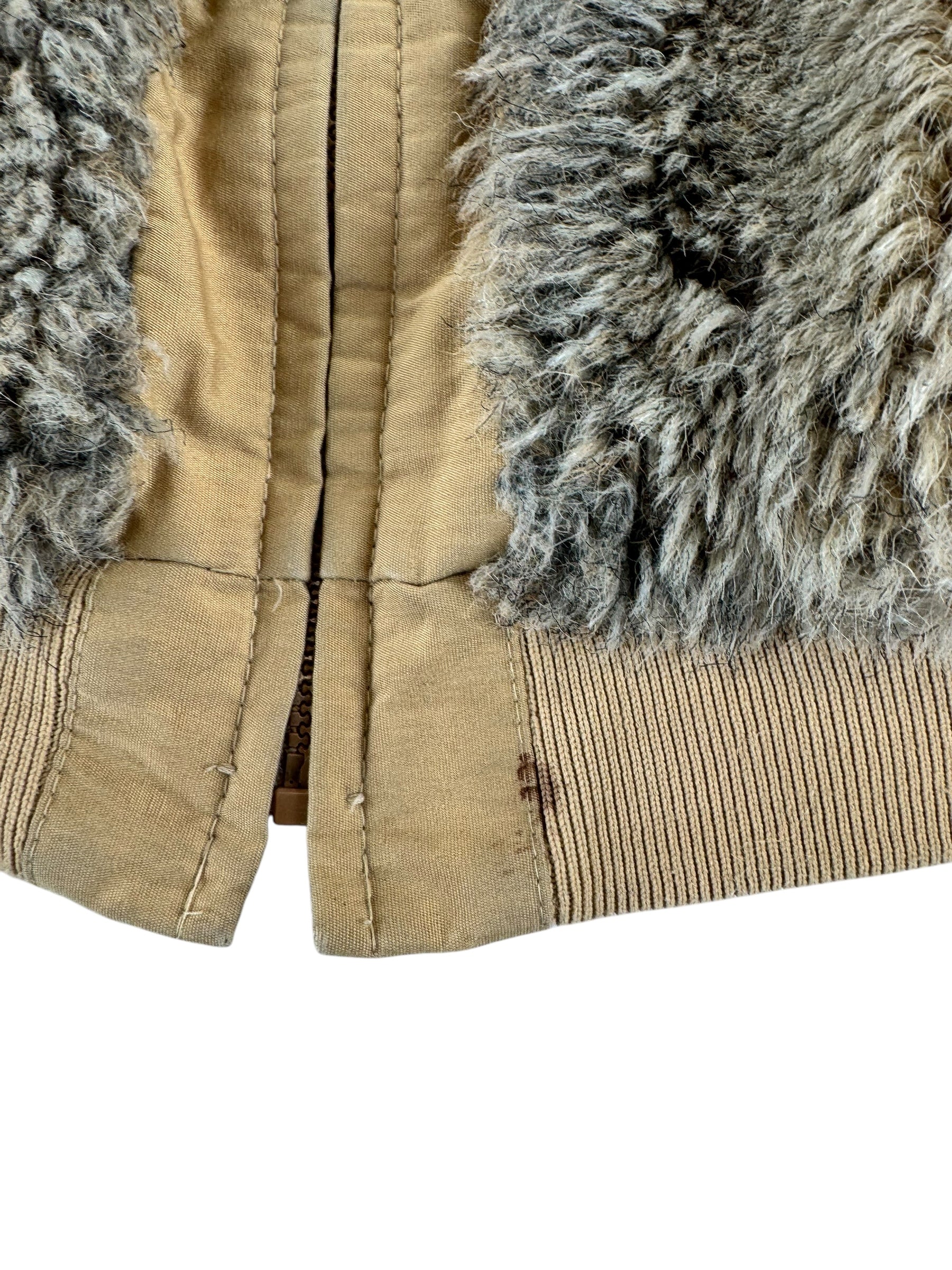 Stain view of 1980s Pacific Trail Faux Fur Hooded Jacket L