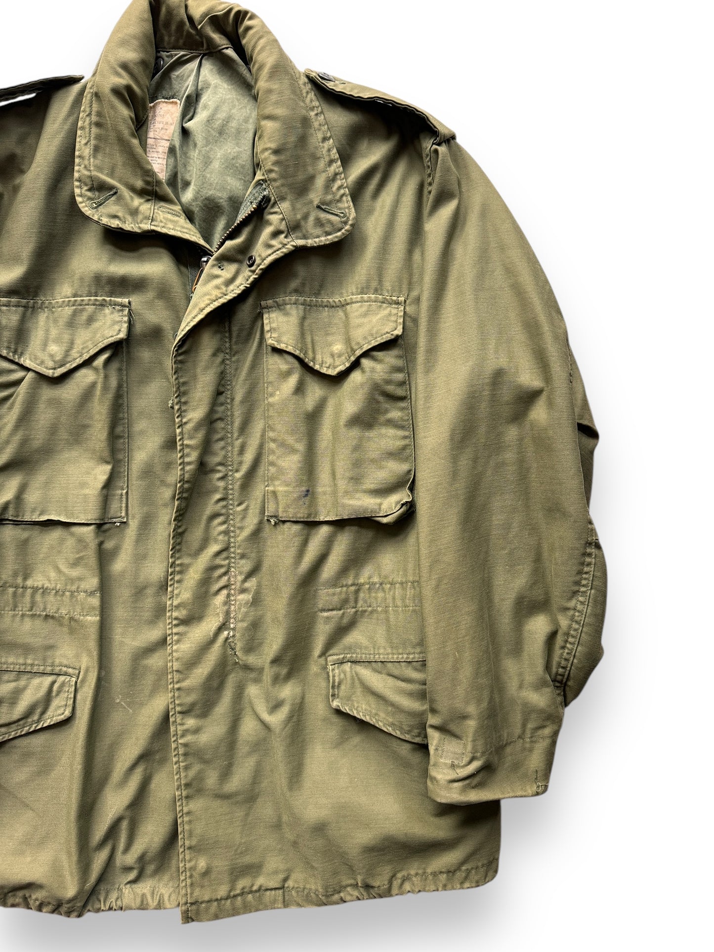front left of Vintage M-65 Field Jacket SZ M