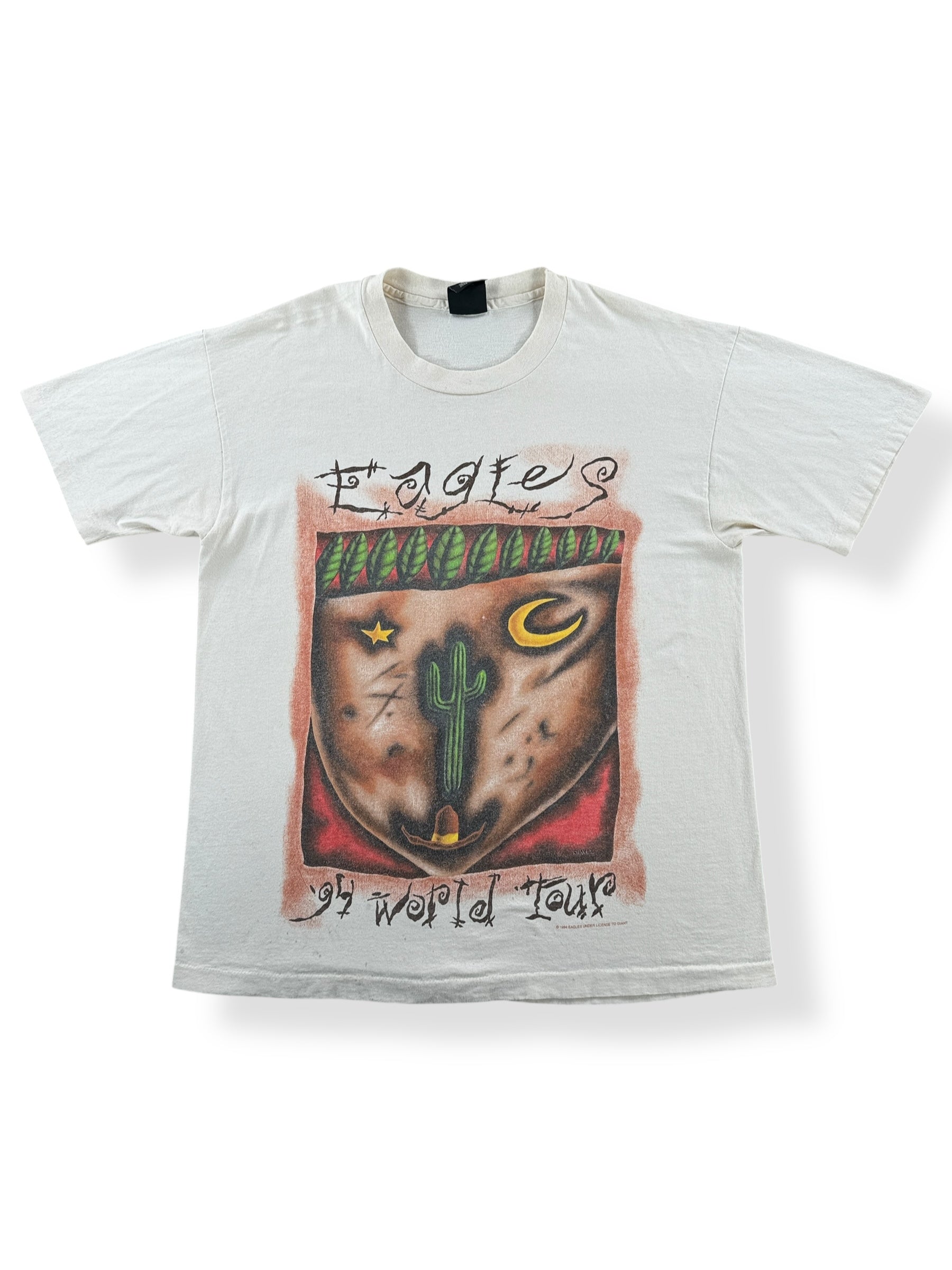 Front of Vintage Eagles 1994 World Tour Tee SZ XL