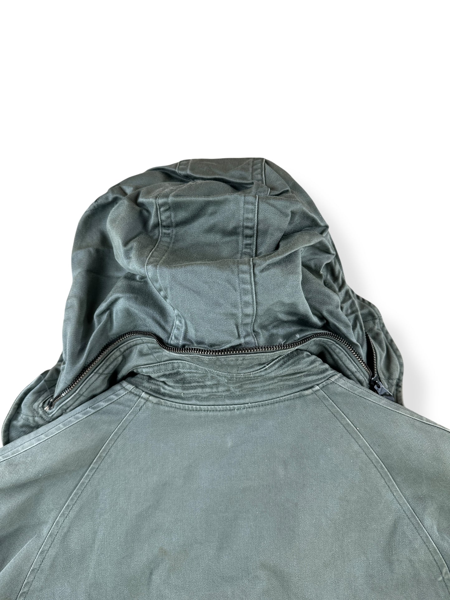 Unfolded Hood on Vintage 50s Era MIL-J-4883A USAF Field Jacket SZ M