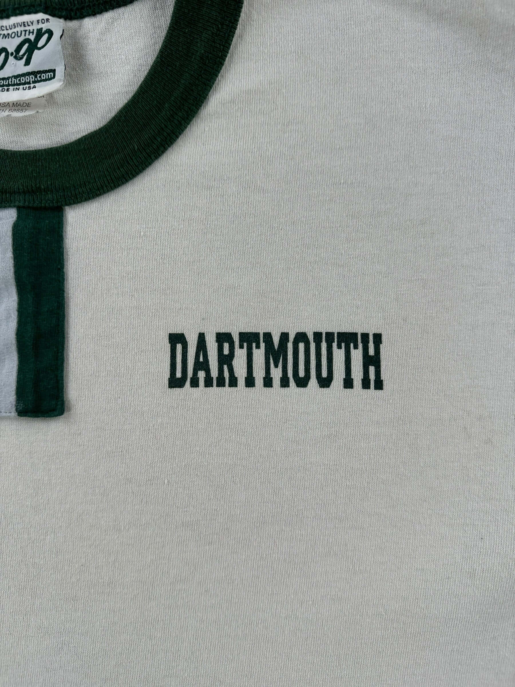 Graphic of Vintage Dartmouth Ringer Tee SZ S