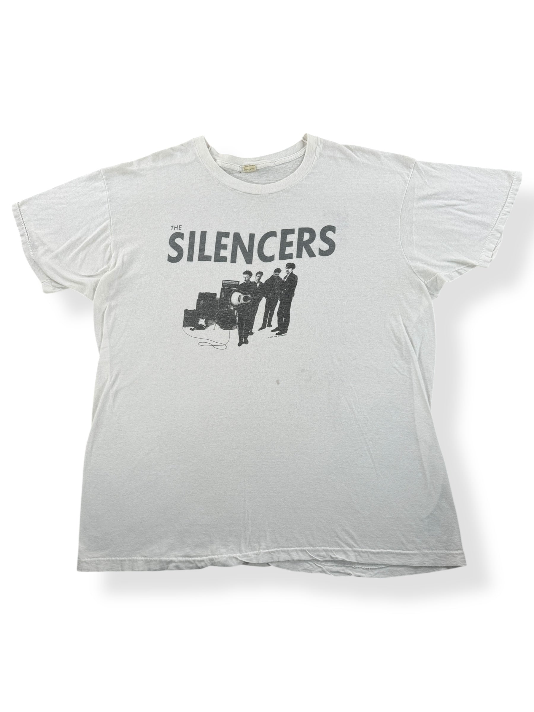 Front of Vintage The Silencers Band Tee SZ XXL