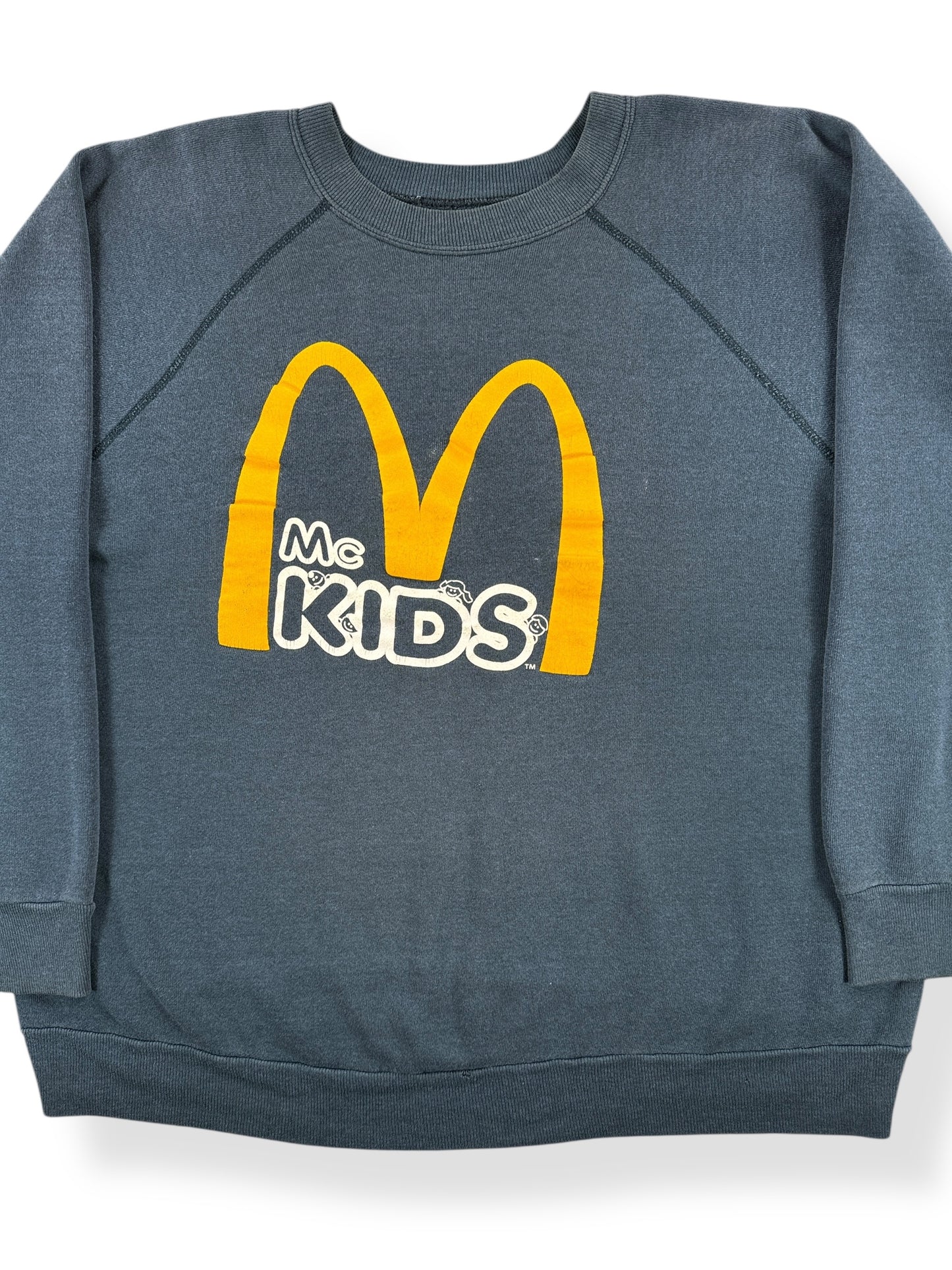 Front Close Up of Vintage McKids Crewneck SZ XL