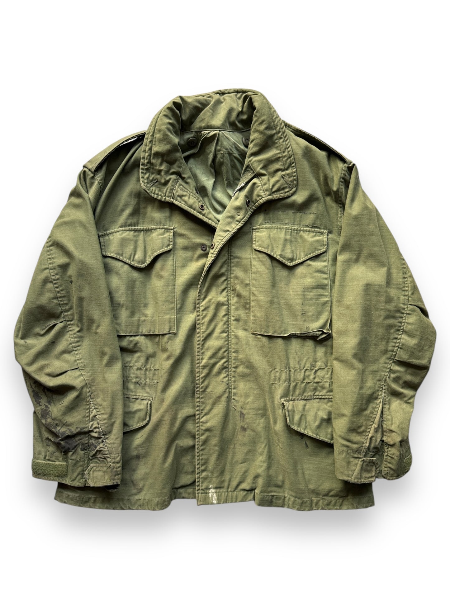 front of Vintage Stained M-65 Field Jacket SZ L