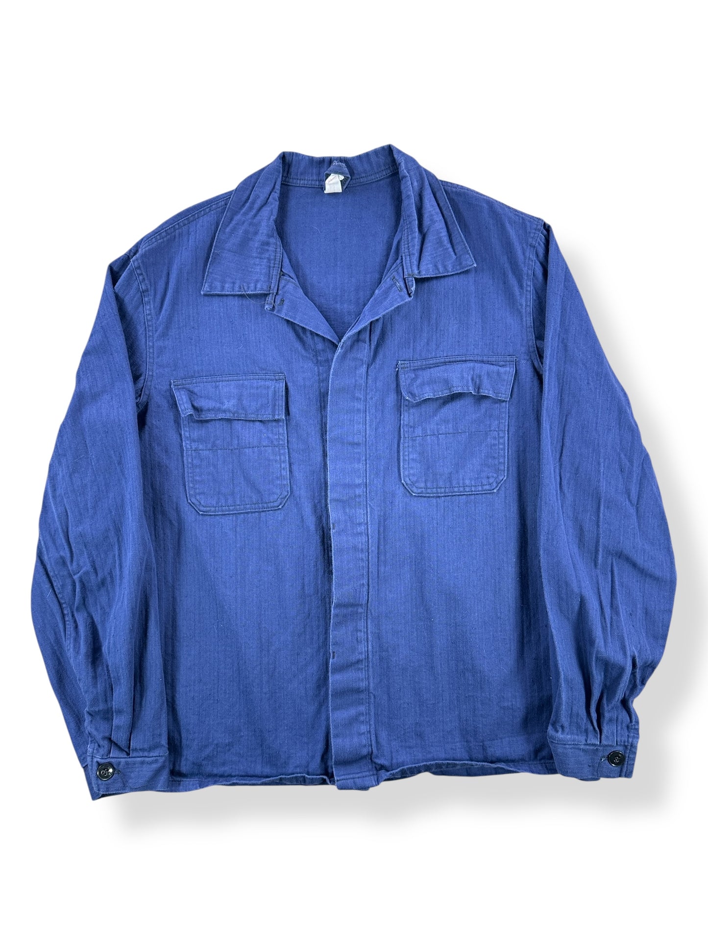 Front of Vintage HBT Sanfor Euro Work Jacket SZ L
