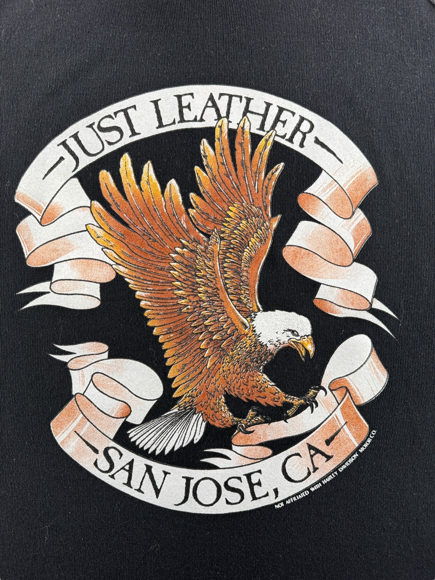 Back Graphic of Vintage 3D Emblem Harley Ladies Tank SZ XL